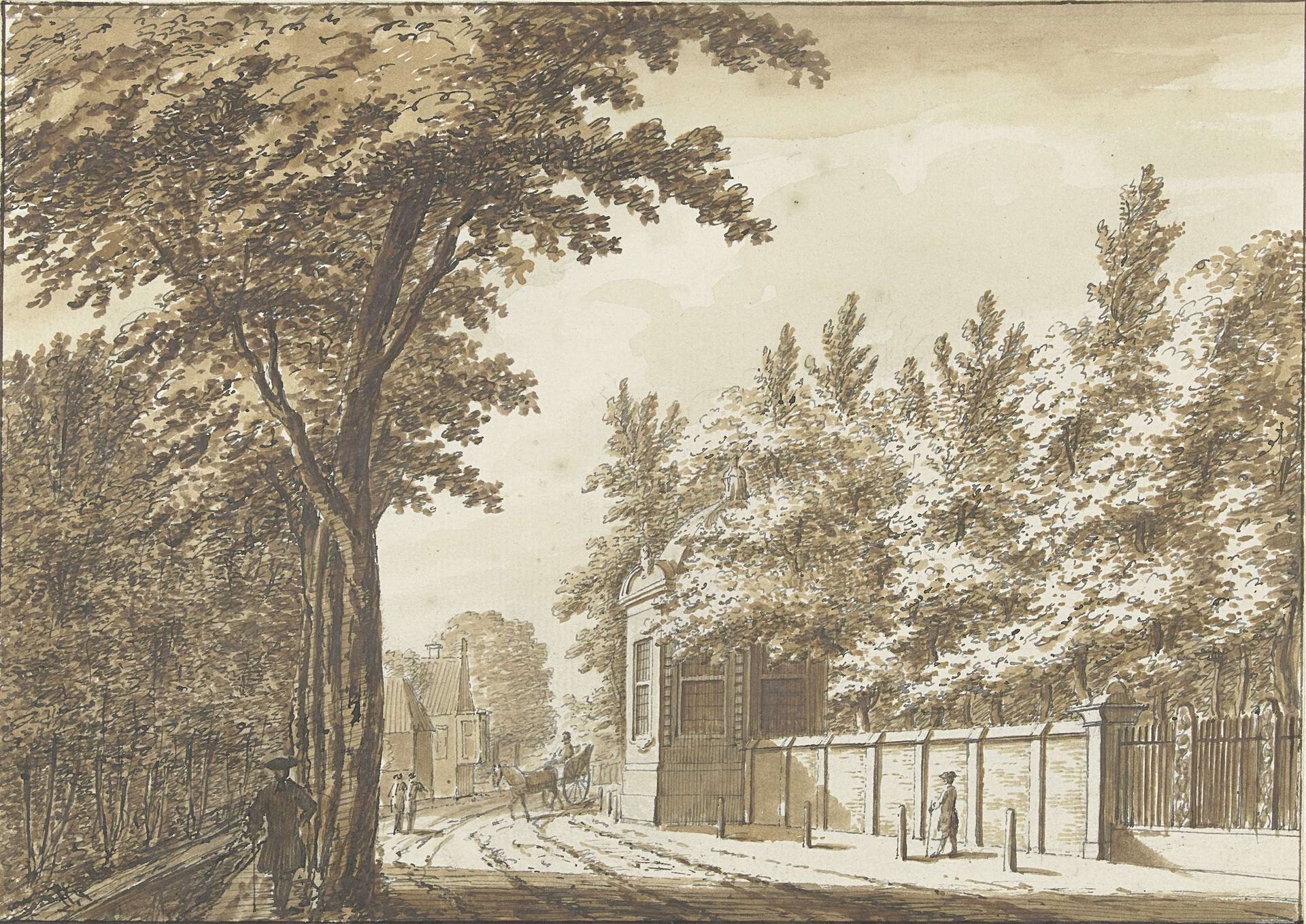 Hofstede Bosch-en-Hoven buiten Haarlem by Paulus Constantijn la Fargue