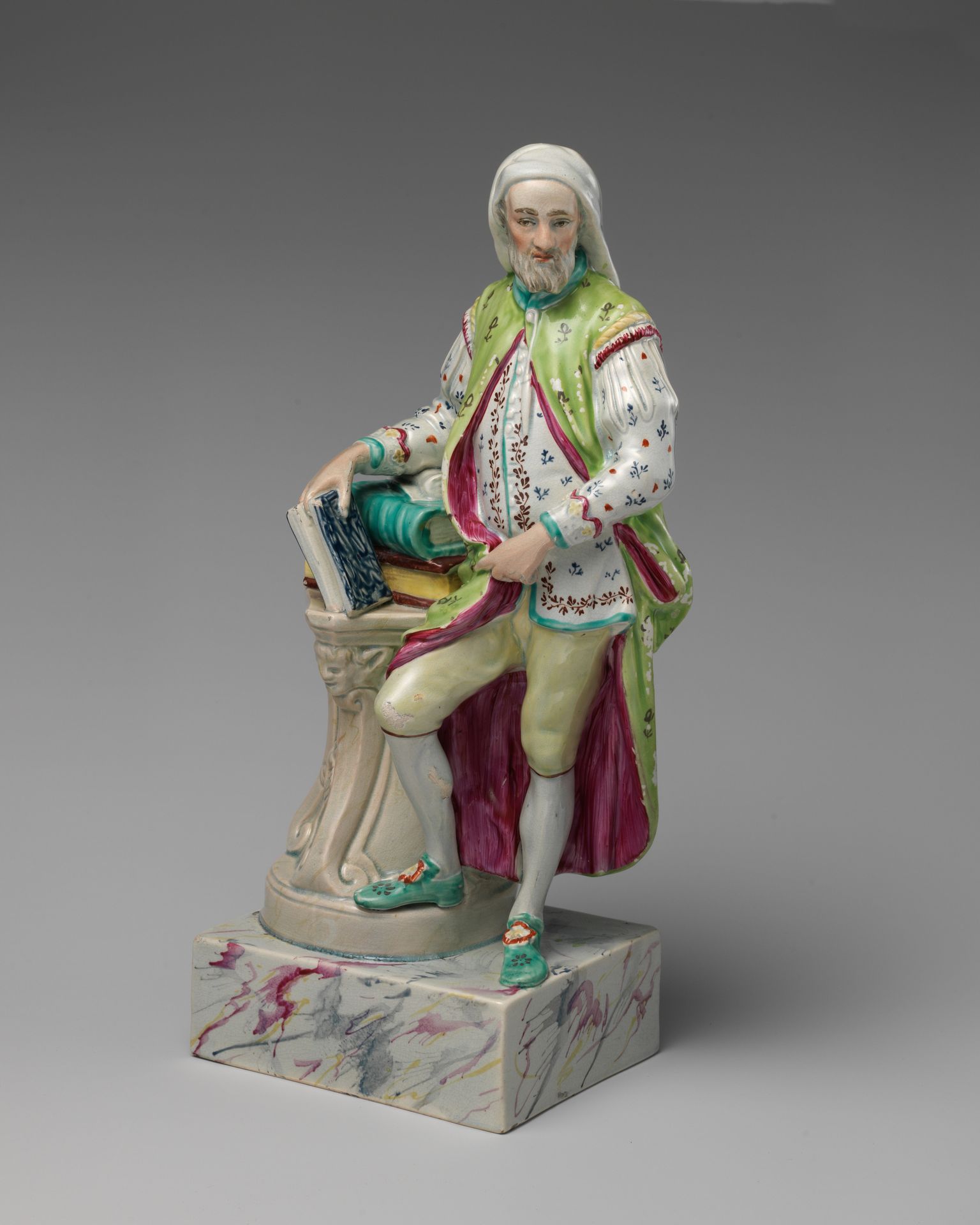 Geoffrey Chaucer (ca. 1340–1400) (one of a pair) by Ralph Wood the Younger