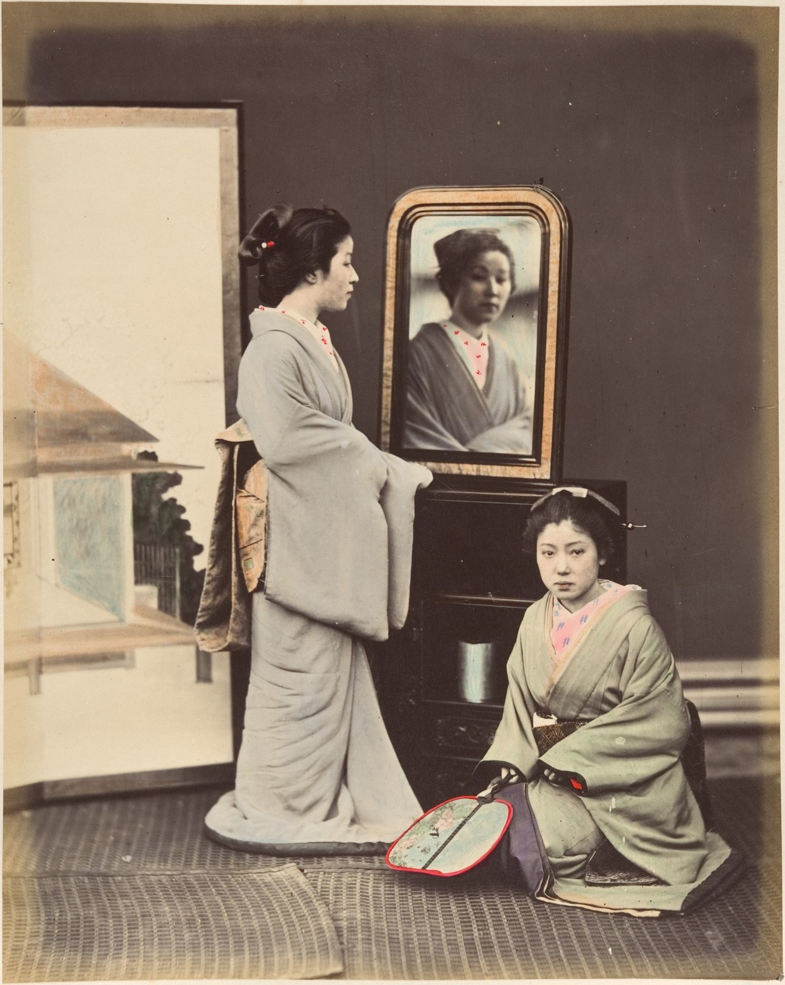 [Japanese Women in Traditional Dress] by Suzuki Shin'ichi