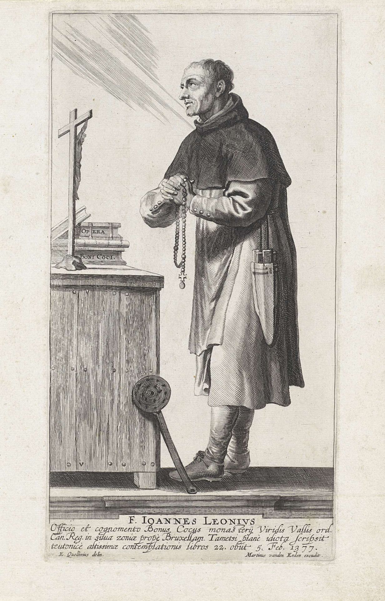 Portret van Johannes Leonius by Anonymous
