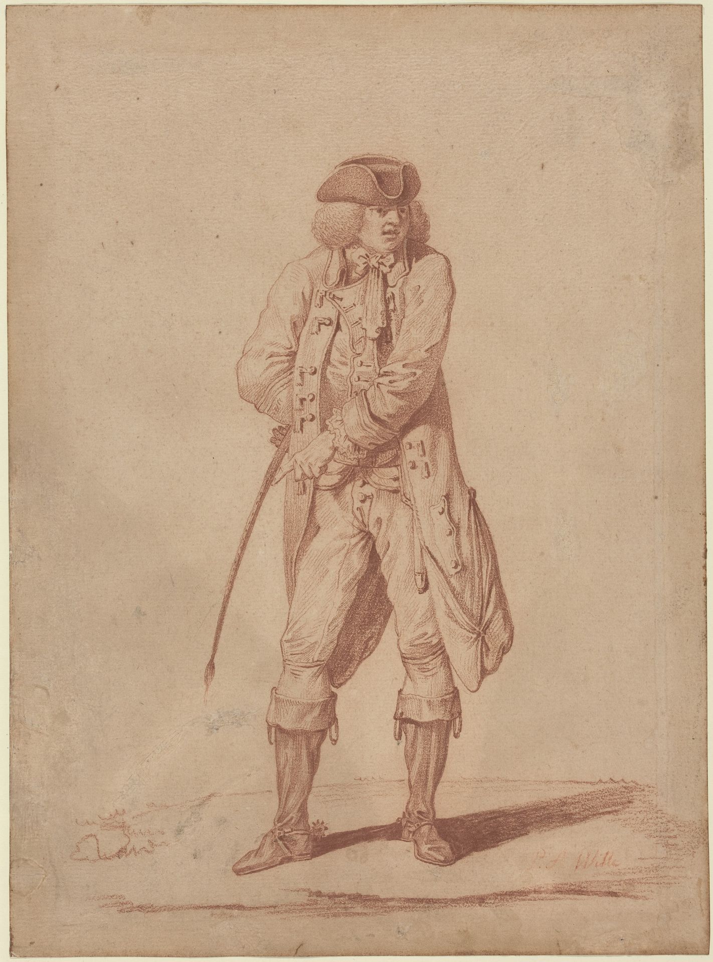 Gentleman with a Riding Crop by Pierre Alexandre Wille
