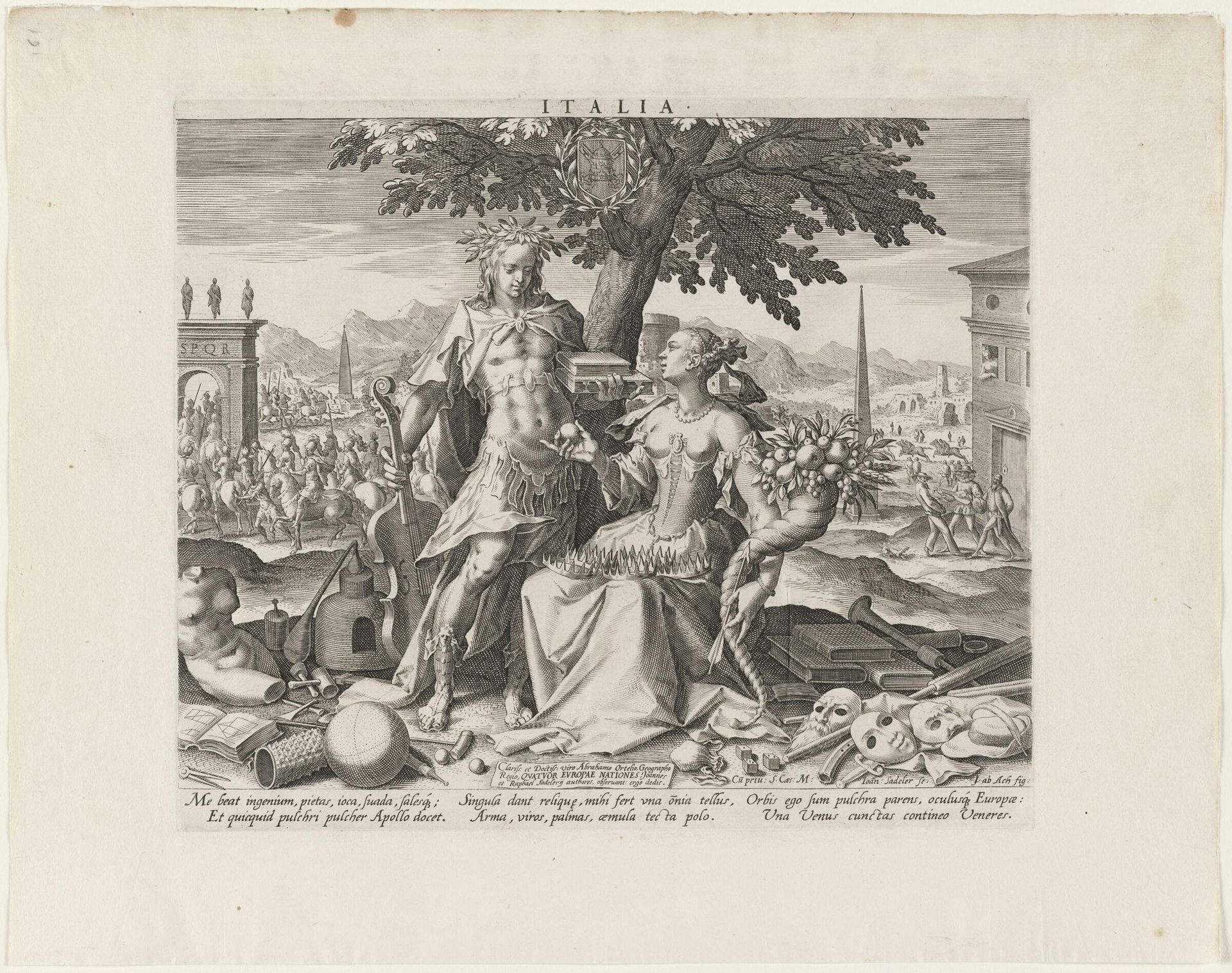 Italia by Johann Sadeler I