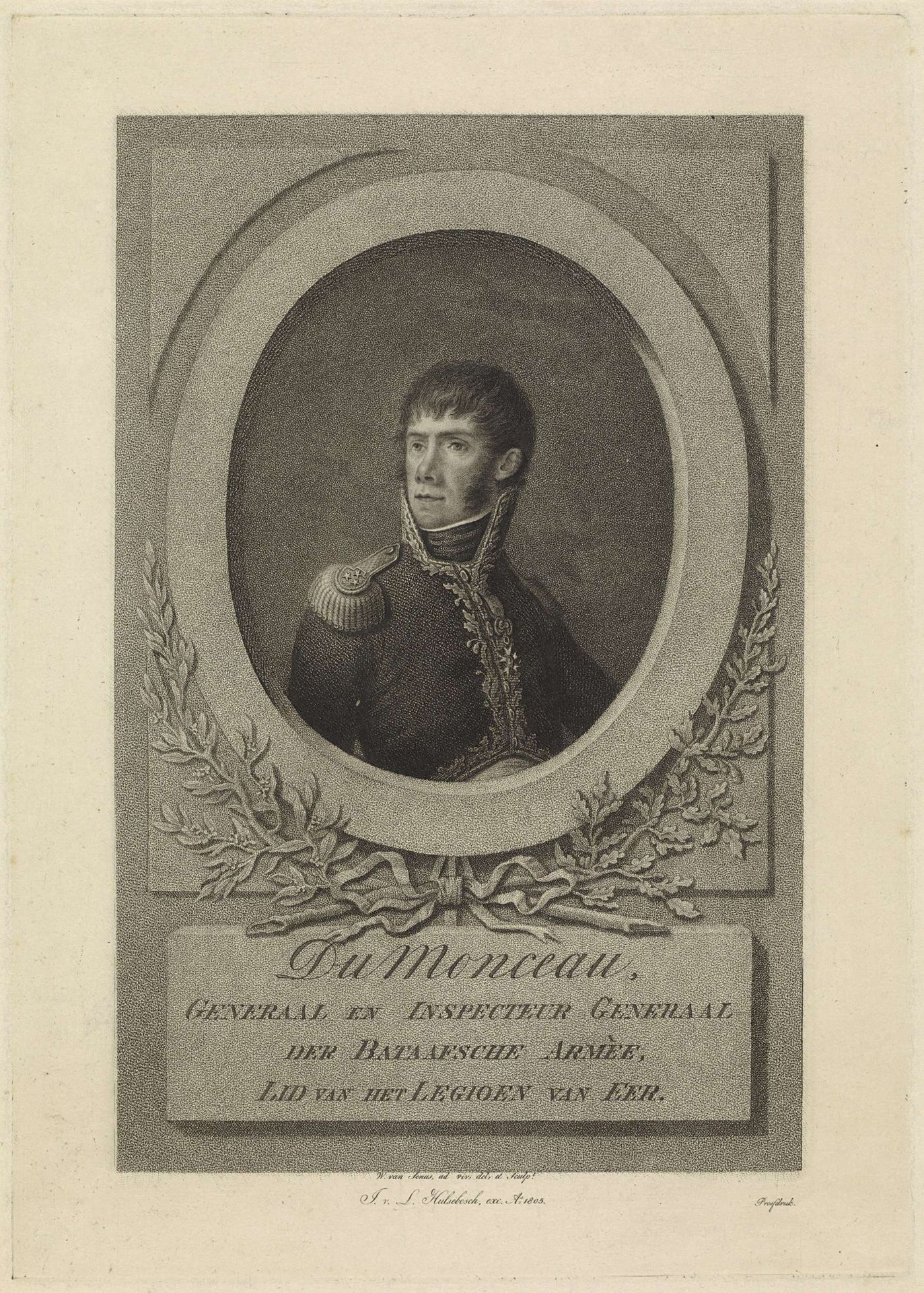 Portret van Jean-Baptiste Dumonceau by Willem van Senus