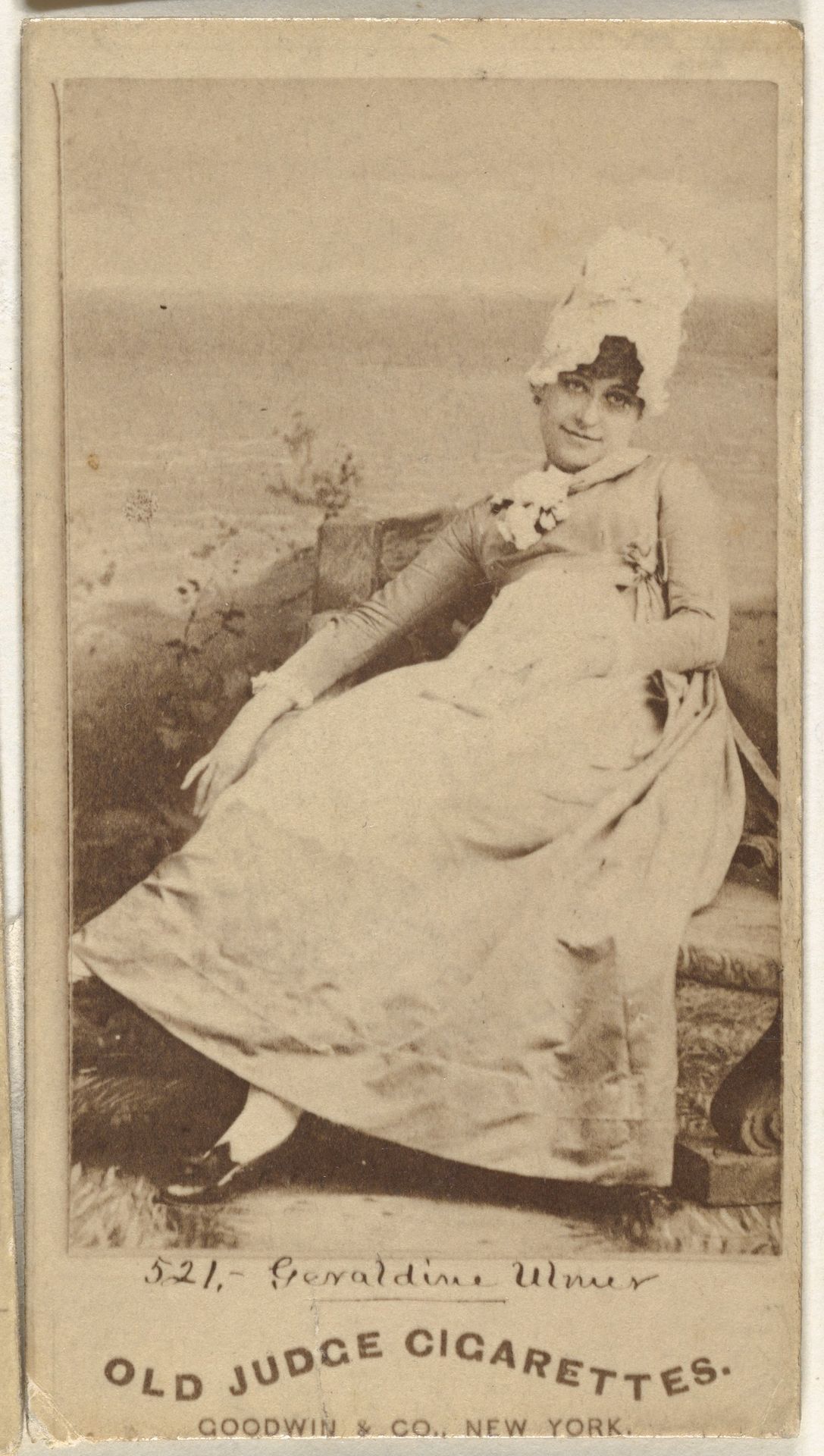 Geraldine Ulmer, from the Actors and Actresses series (N171) for Old Judge Cigarettes by Goodwin & Company