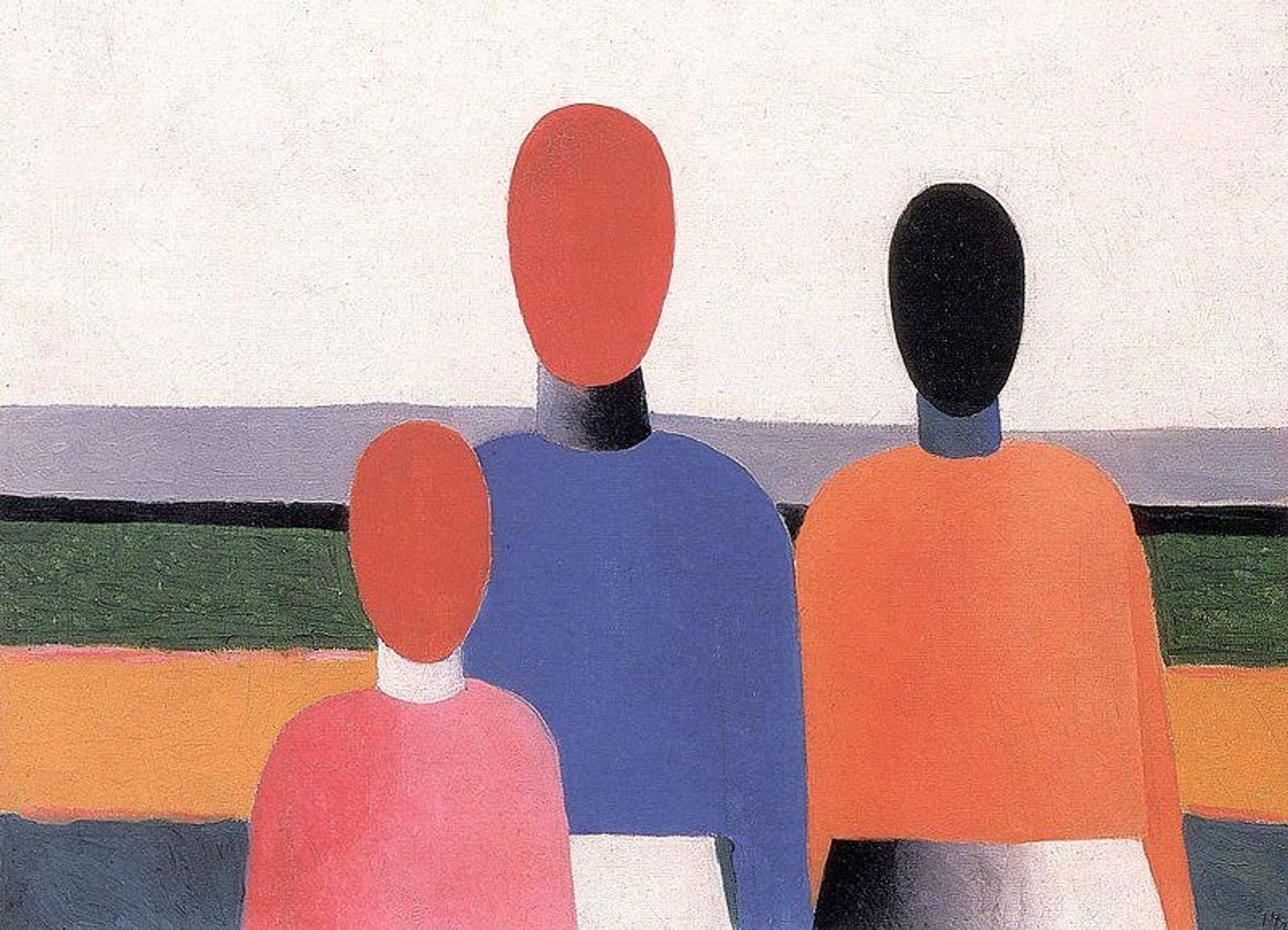 Three Woman Figures by Kazimir Malevich