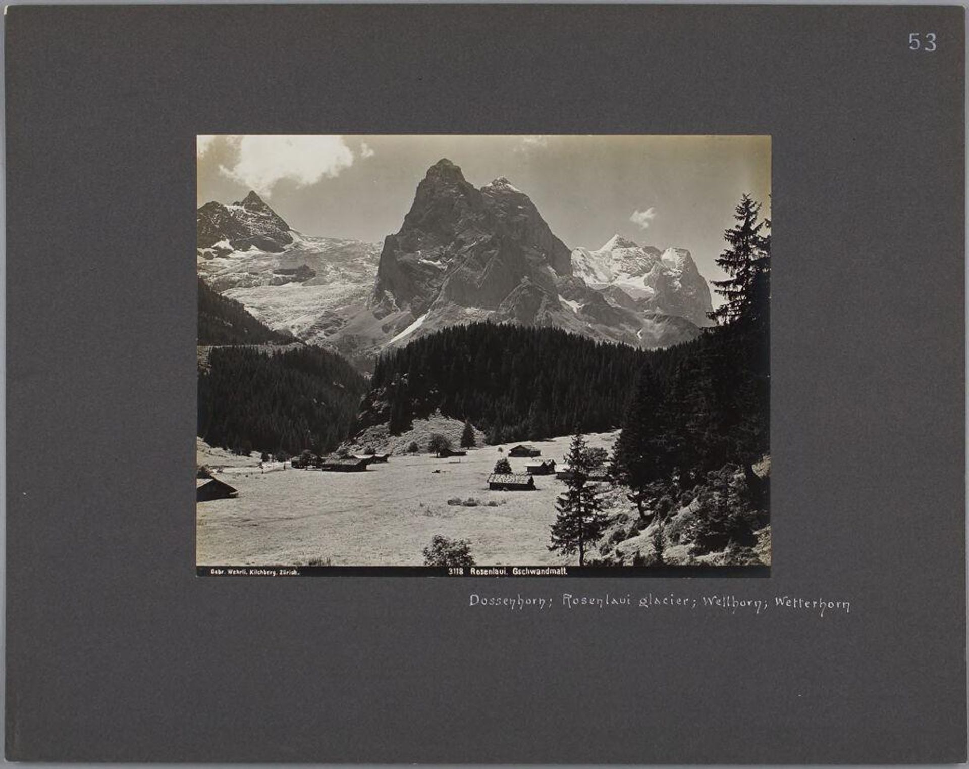 Rosenlaui, Gschwandmatt by A. G. Wehrli