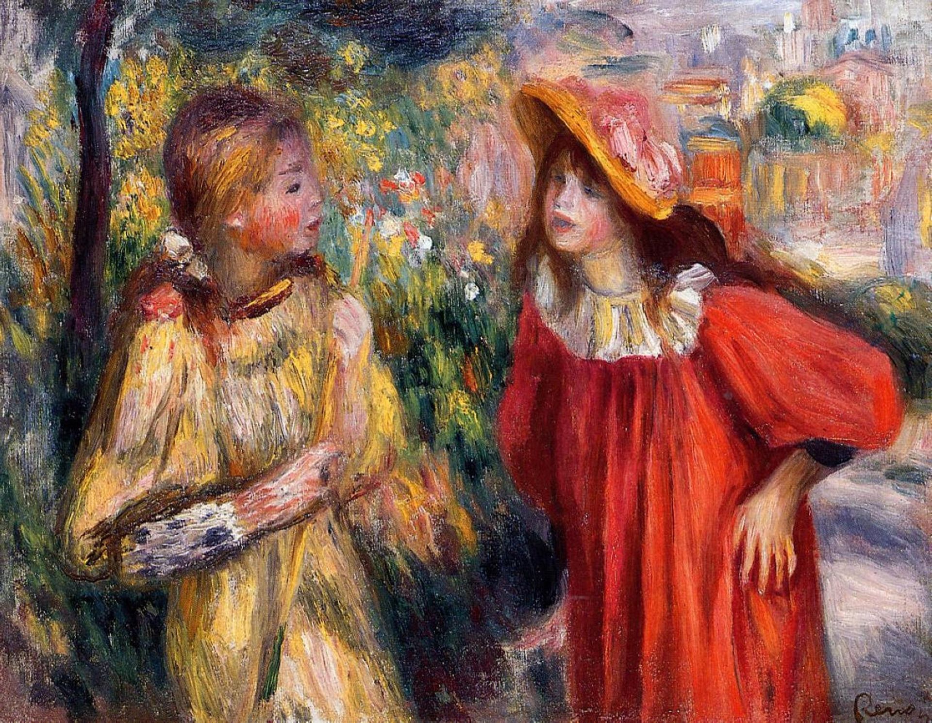 The Conversation by Pierre-Auguste Renoir