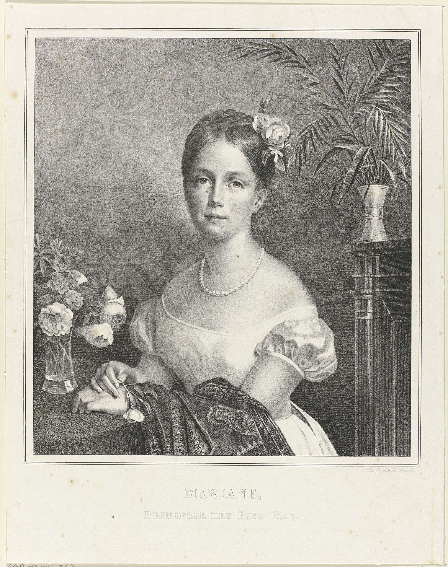 Portret van Marianne, prinses der Nederlanden by Anonymous