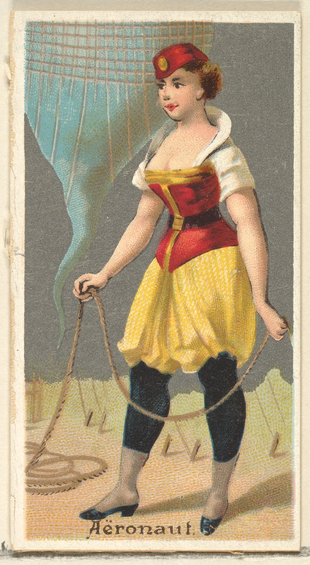 Aeronaut, from the Occupations for Women series (N166) for Old Judge and Dogs Head Cigarettes by Goodwin & Company