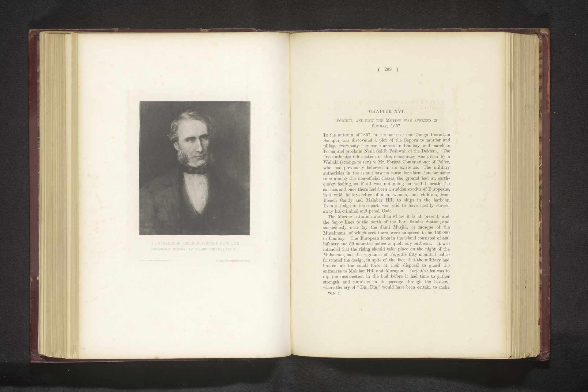 The Rt hon John Lord Ephinstone, C. C. B. C. C. H. governor of Madras (1847-52) and Bombay (1853-60) by Anonymous