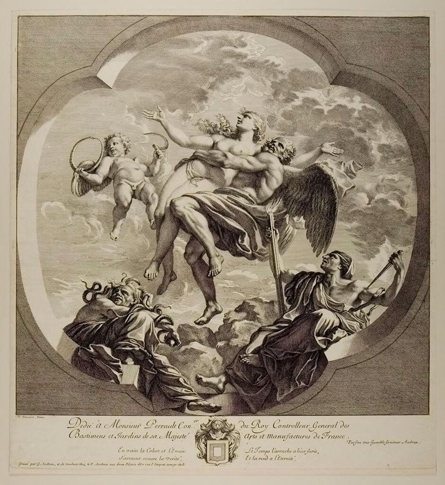 Time Bearing Truth above the Reach of Envy and Slander by GÃ©rard Audran