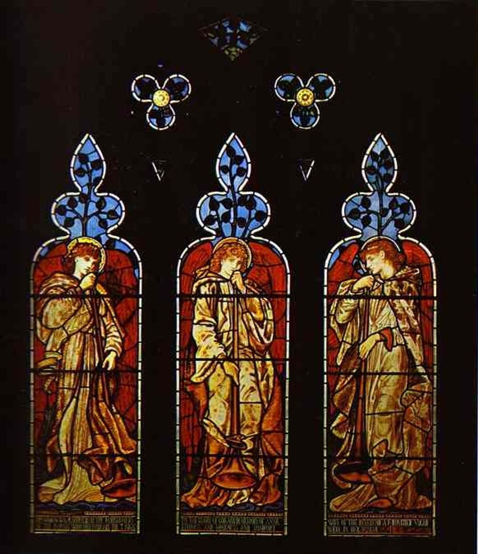 Three Trumpeting Angels by Edward Burne-Jones