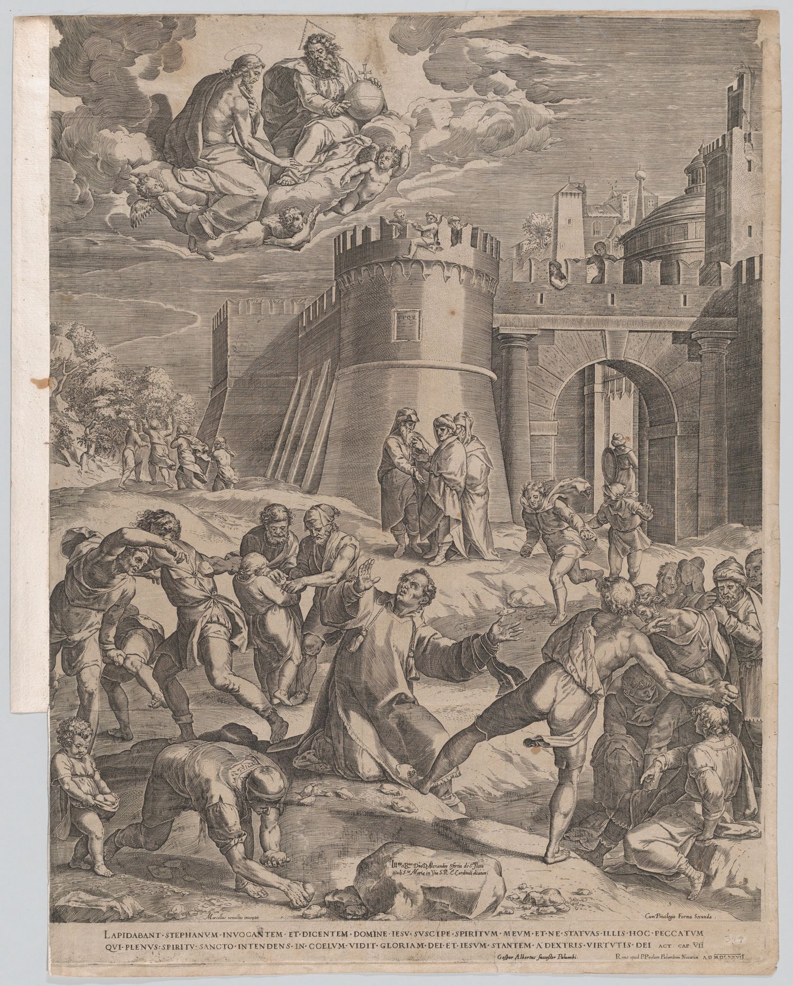 The Martyrdom of St Stephen by Cornelis Cort