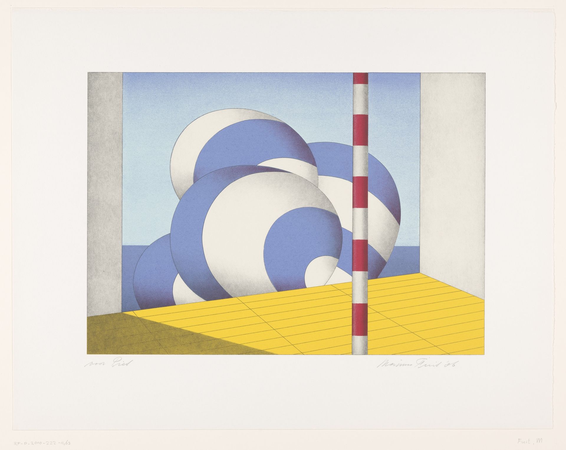 Blauw-witte ballonnen by Marinus Fuit