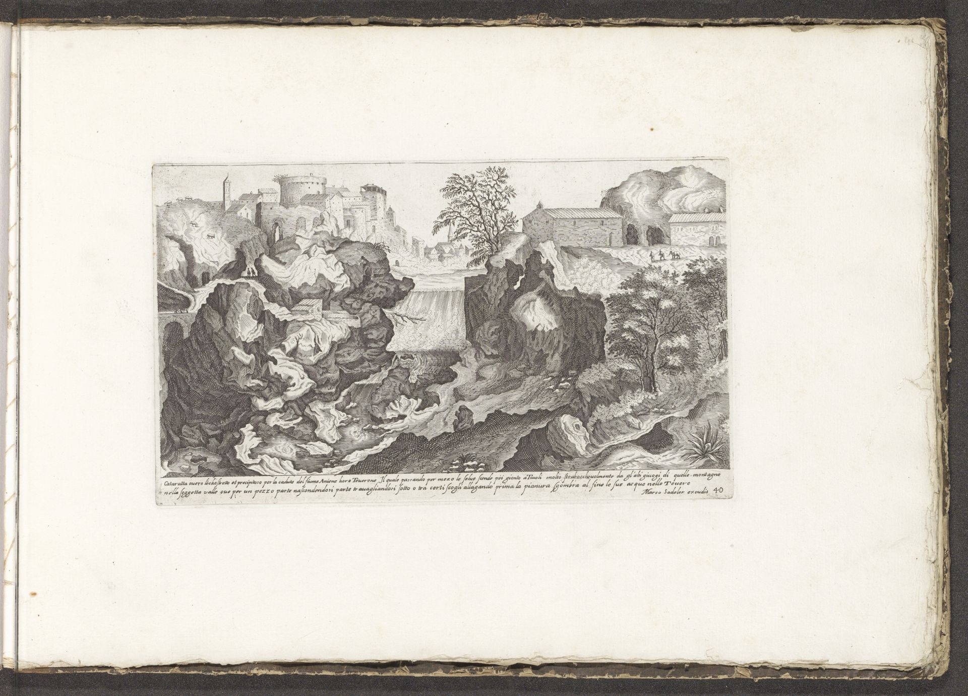 Gezicht op de Tiber bij Tivoli by Anonymous