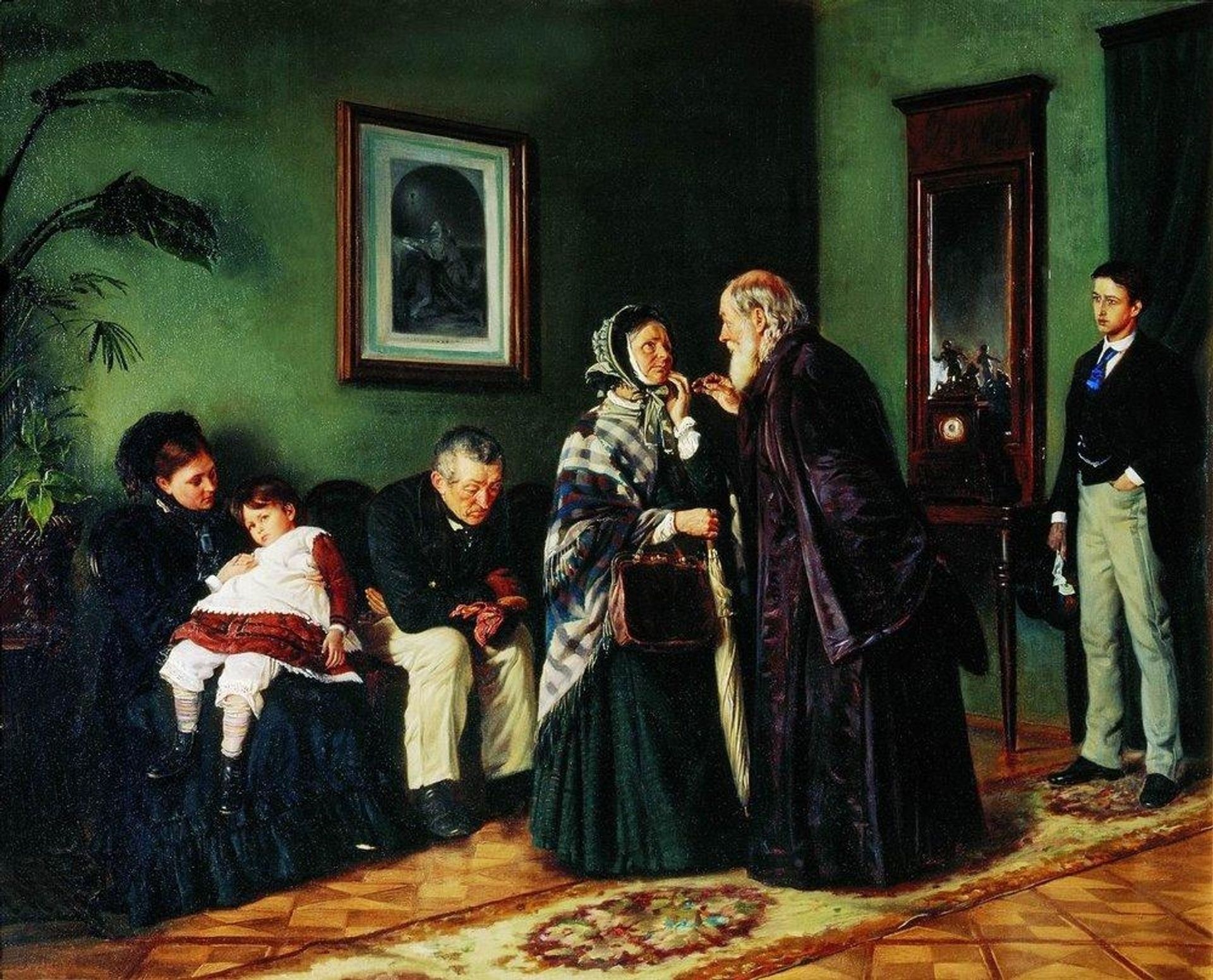The Doctor's waiting room by Vladimir Makovsky