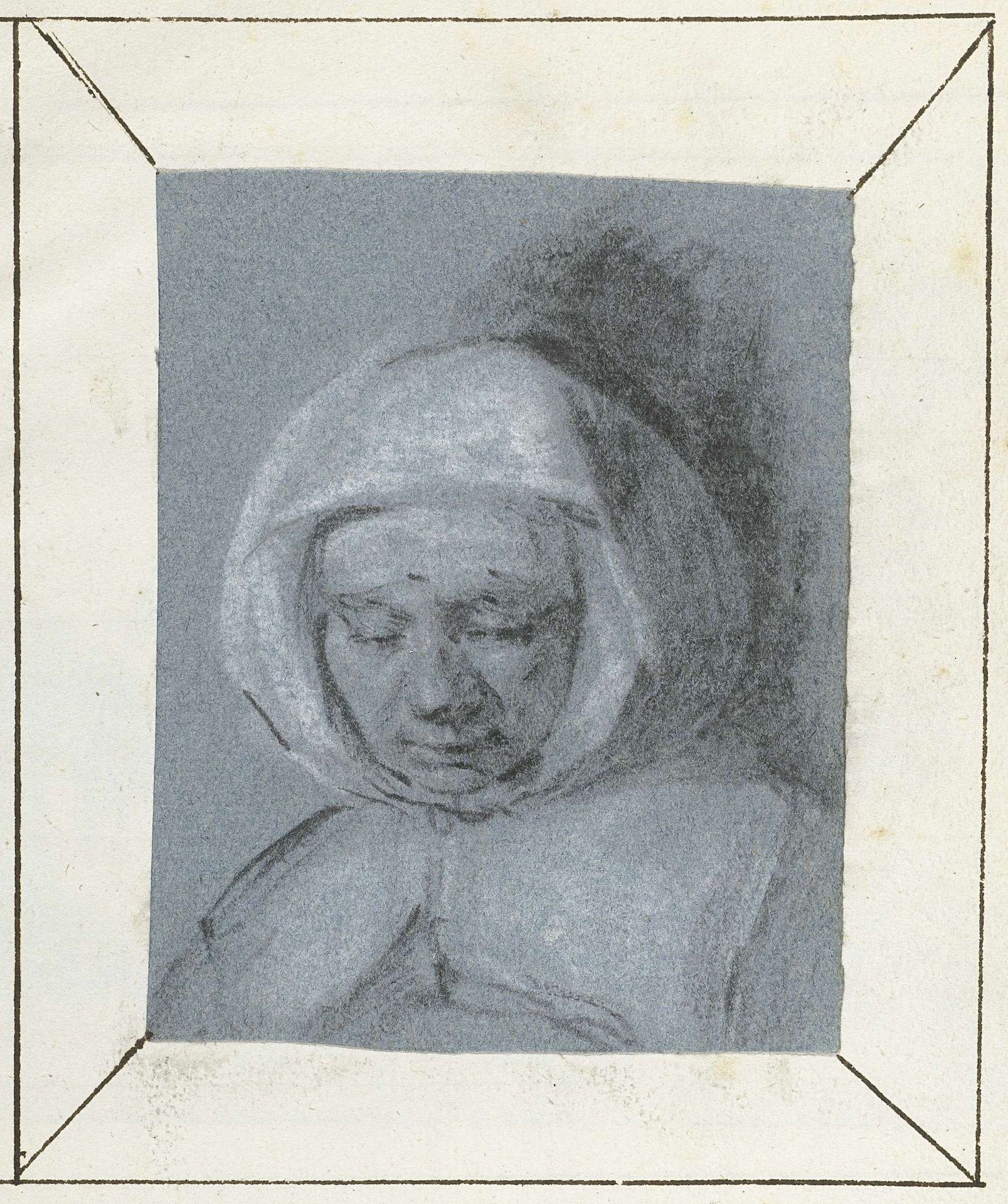 Studie van een vrouwenhoofd by Moses ter Borch