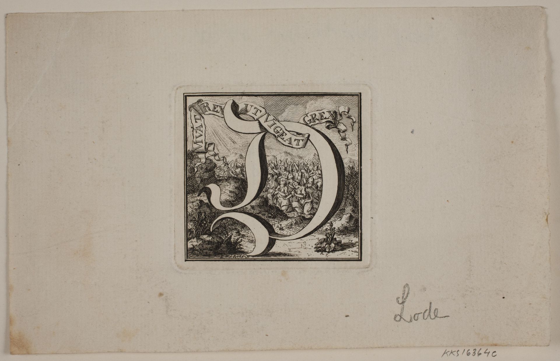 Initial til Frederik IV's Salvingsakt by Odvardt Helmoldt de Lode