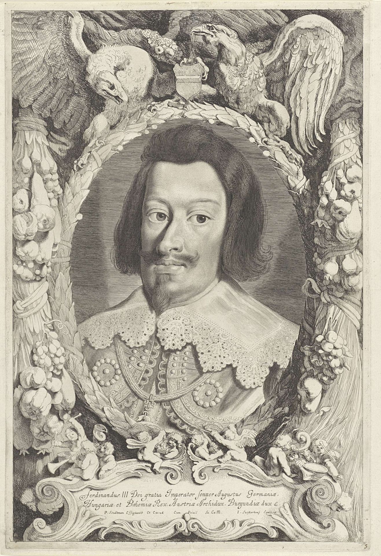 Portret van Ferdinand III, Duits keizer by Jonas Suyderhoef