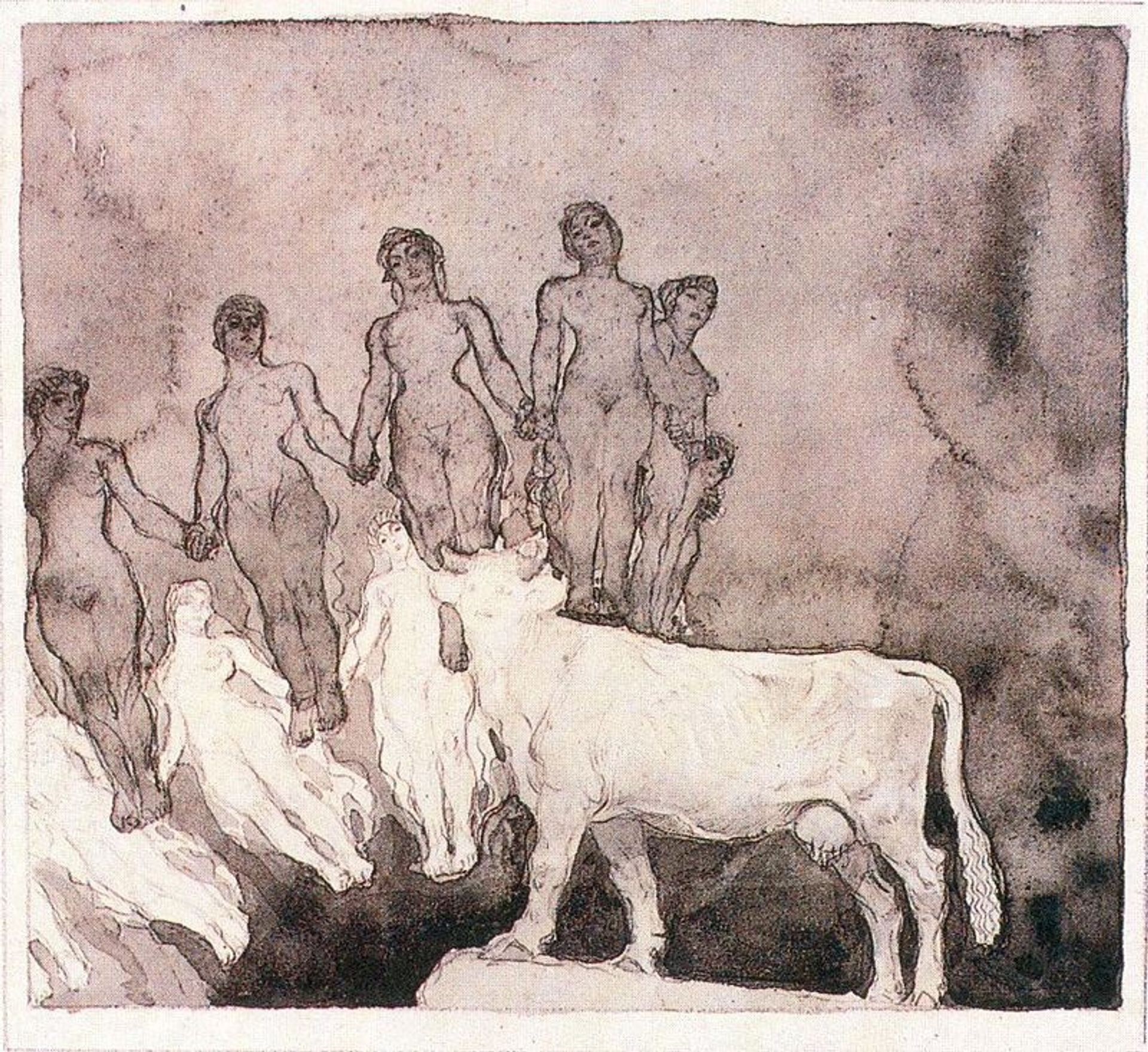 Prometheus in chains by Frantisek Kupka