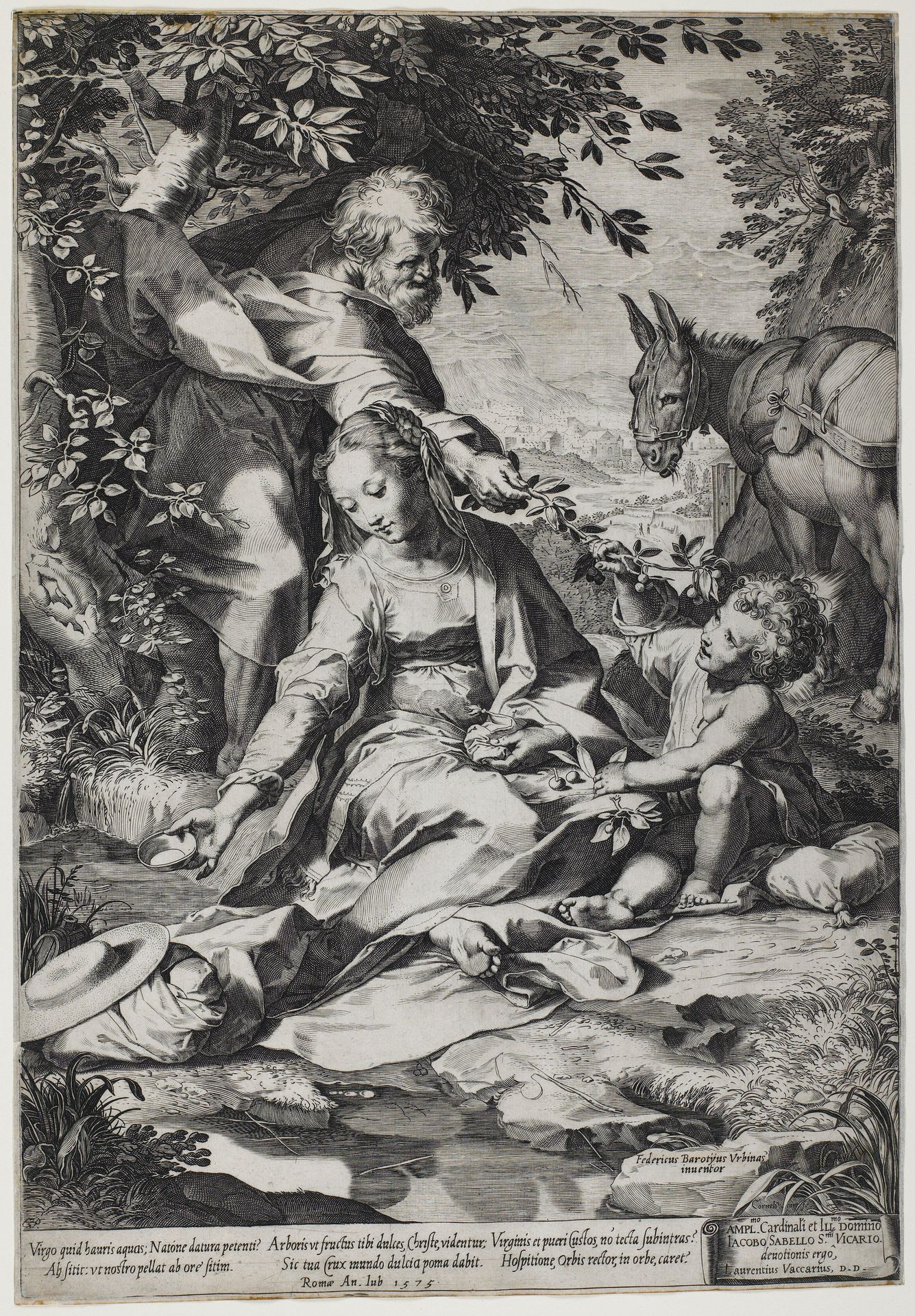 The Rest on the Return from Egypt by Cornelis Cort