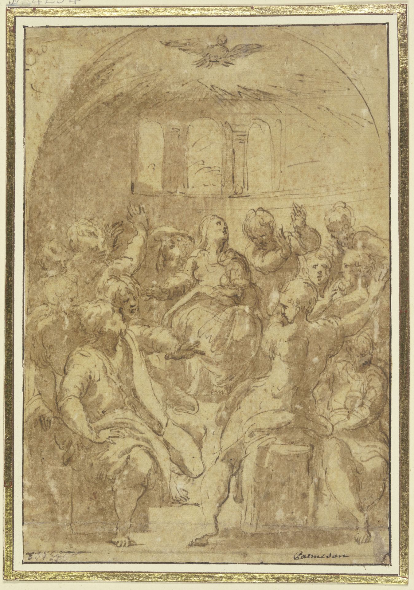 Descent of the Holy Spirit by Parmigianino
