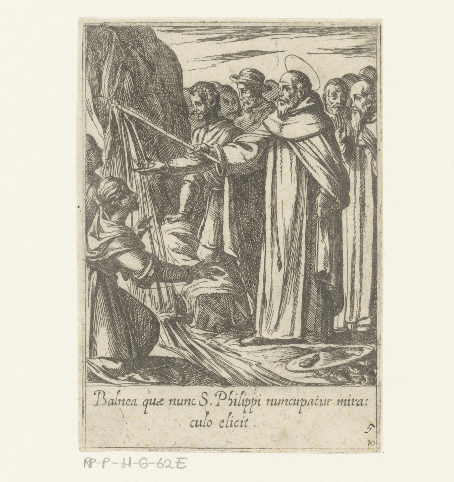 De miraculeuze bron van de heilige Philippus by Antonio Tempesta