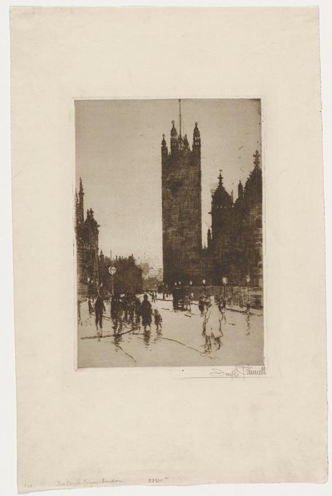 Victoria Tower by Joseph Pennell