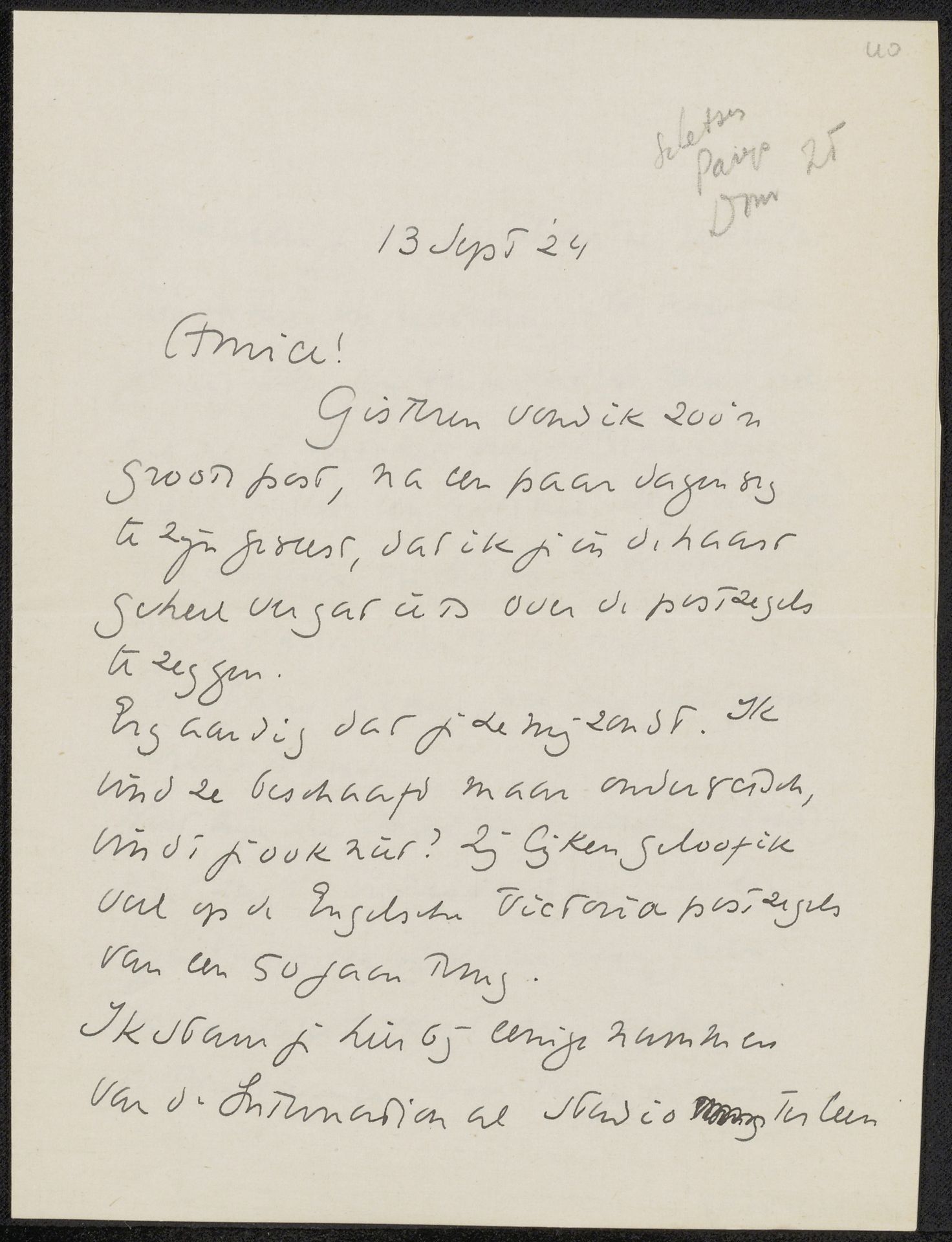 Brief aan Willem Bogtman by Richard Nicolaüs Roland Holst