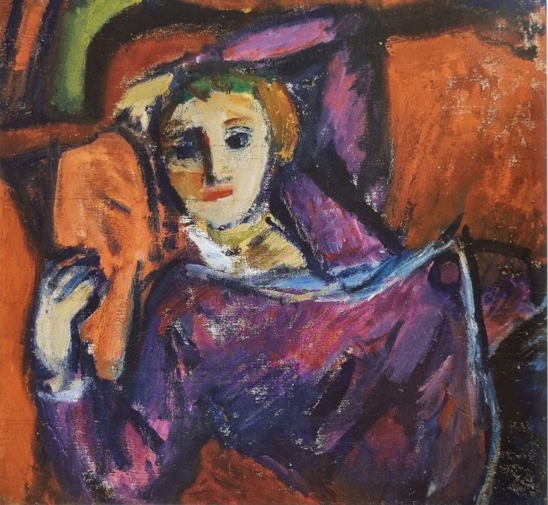 Czóbel Béla Pihenő Nő 1917 by Bela Czobel