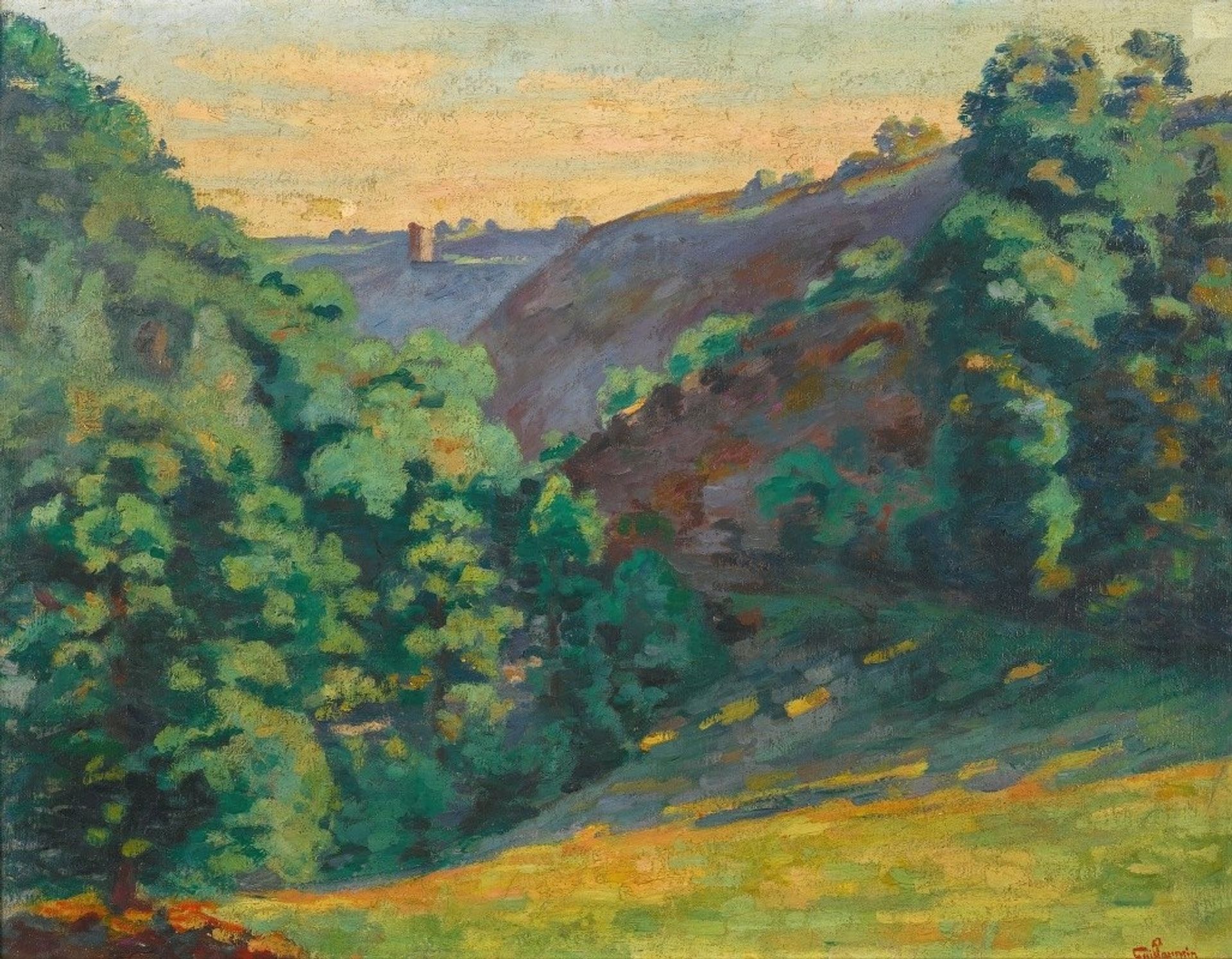 Crozant, Le Ravin De La Sedelle À La Folie by Armand Guillaumin