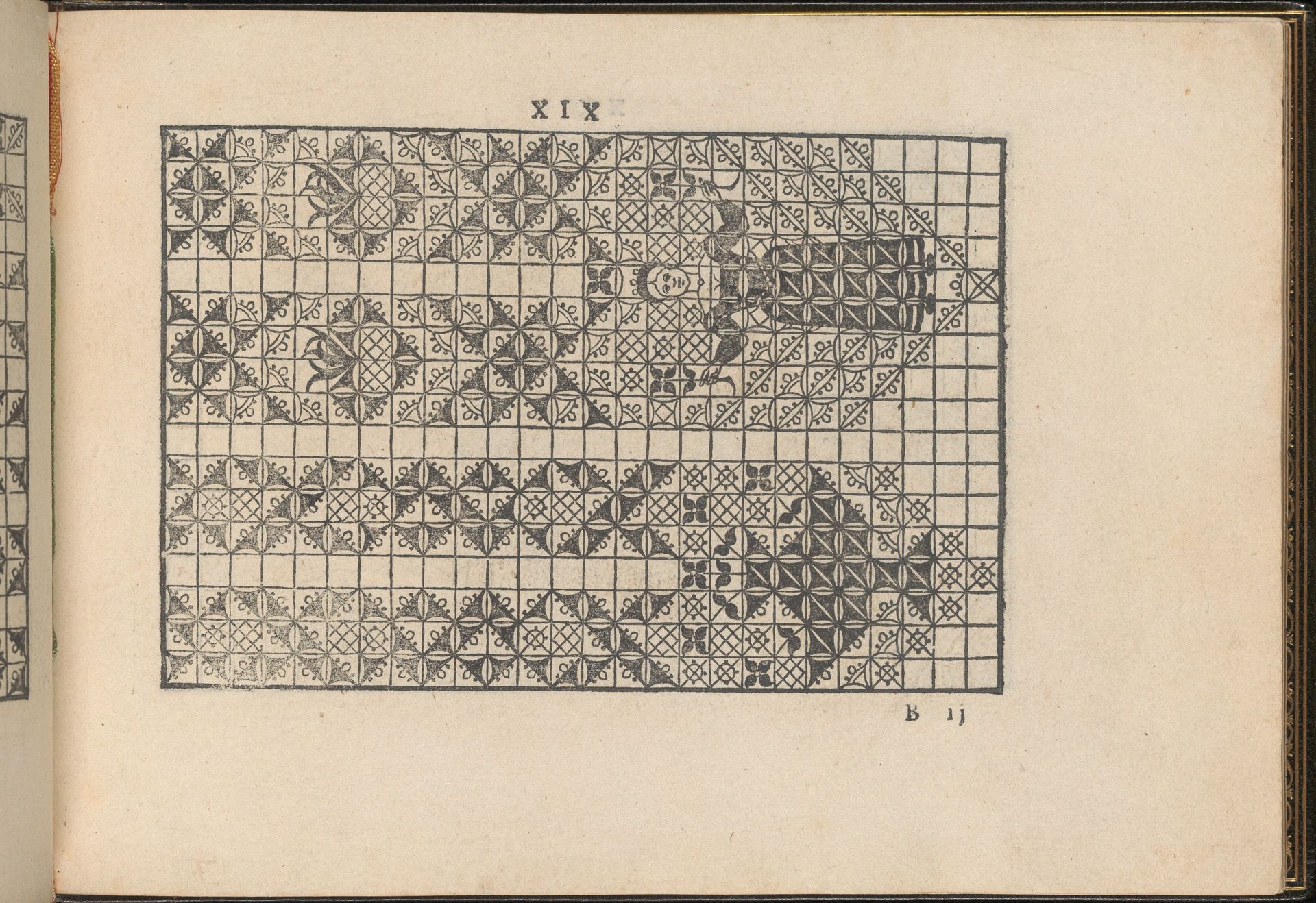 La Vera Perfettione del Disegno di varie sorti di recami, page 10 (recto) by Giovanni Ostaus