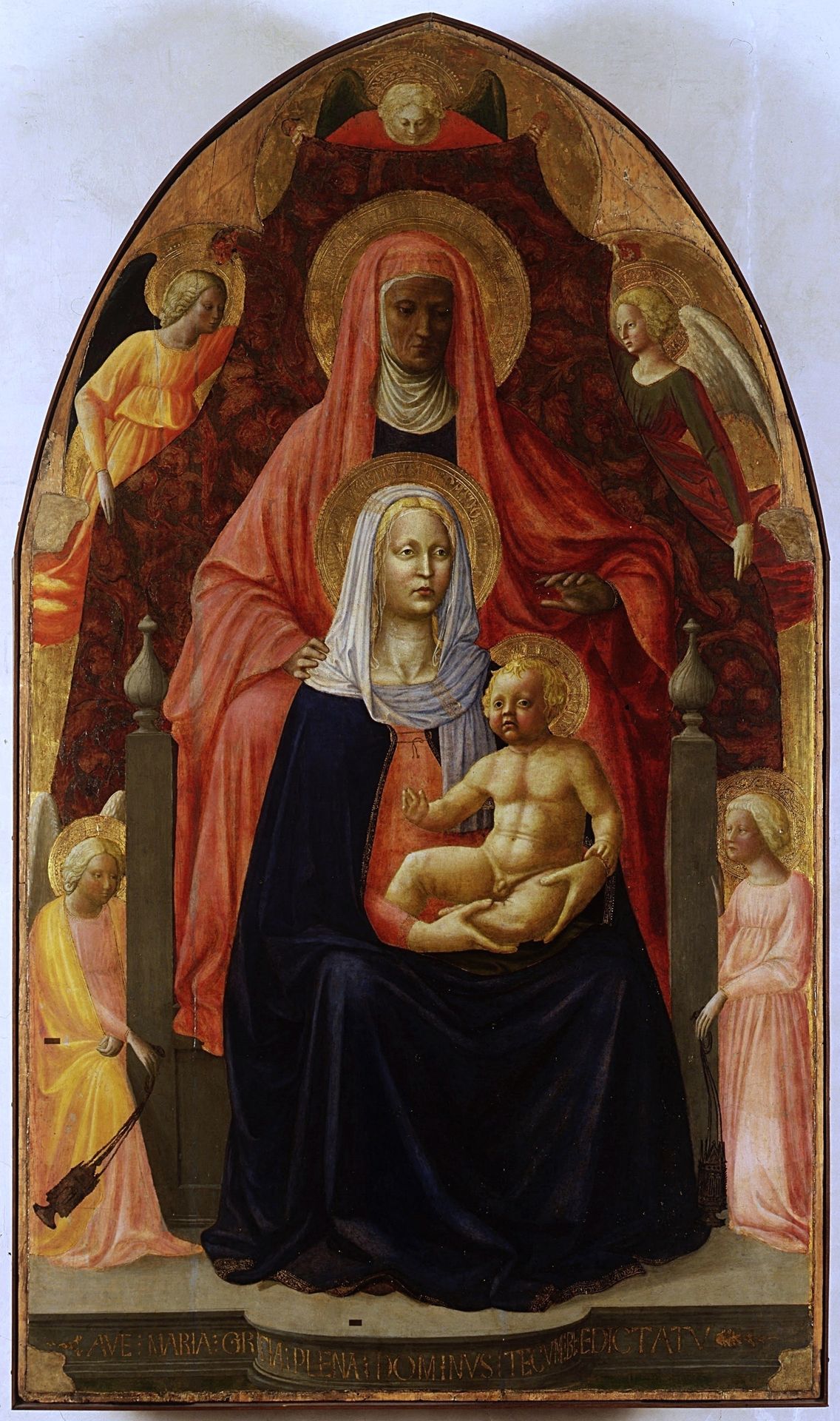 The Madonna and Child with st.Anna. by Masaccio