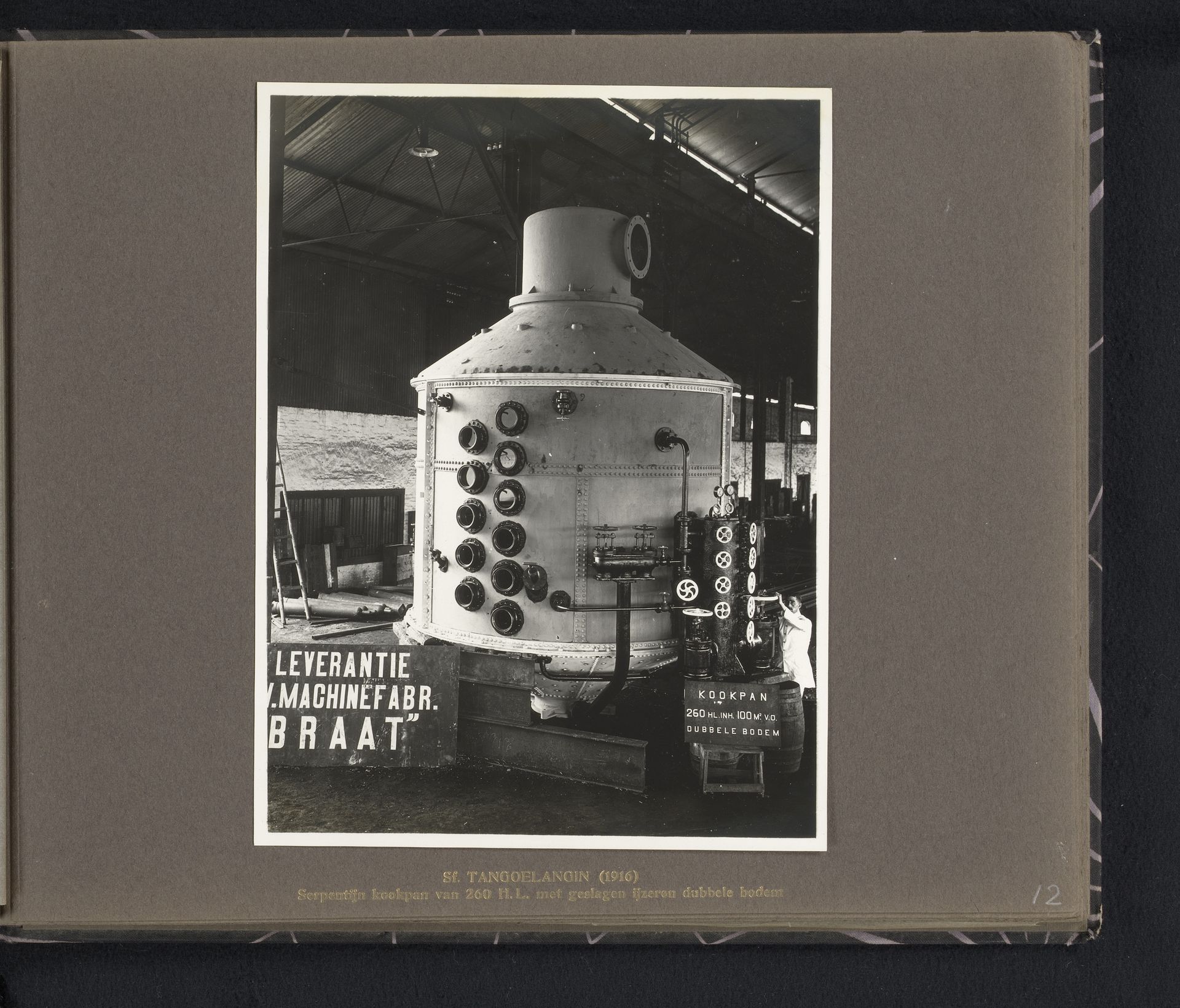 Boiler for the Tangoelangin Sugar Factory, Java by Anonymous