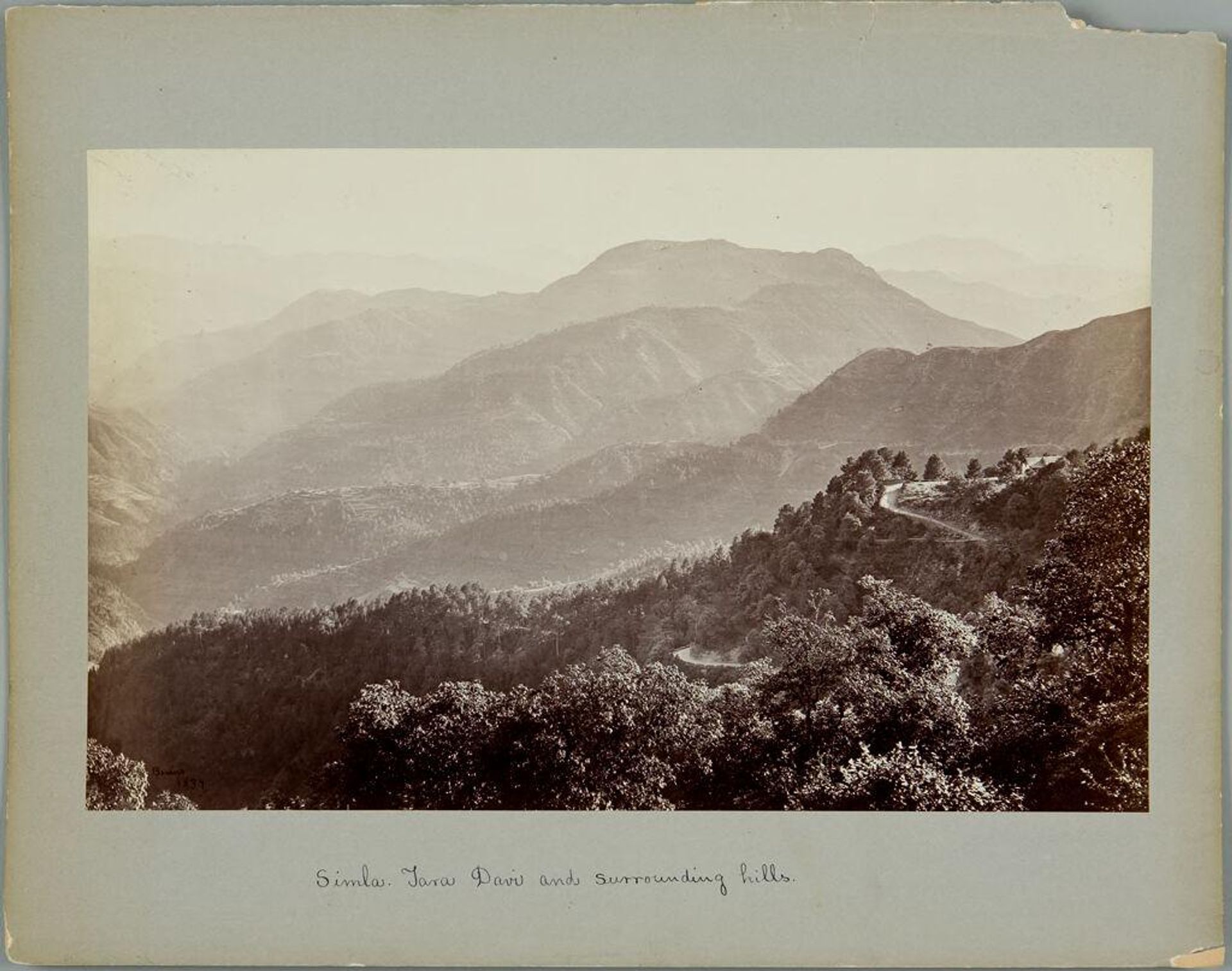 Simla; Tara Davi and Surrounding Hills by Samuel Bourne