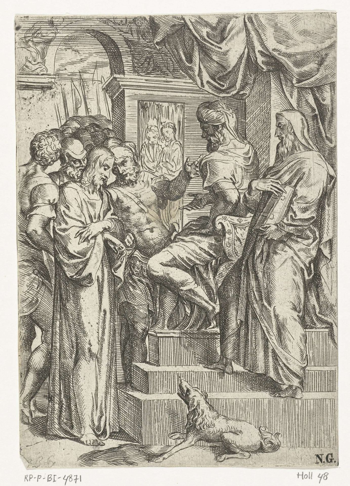 Christus voor Pilatus by Marco dell'Angolo del Moro
