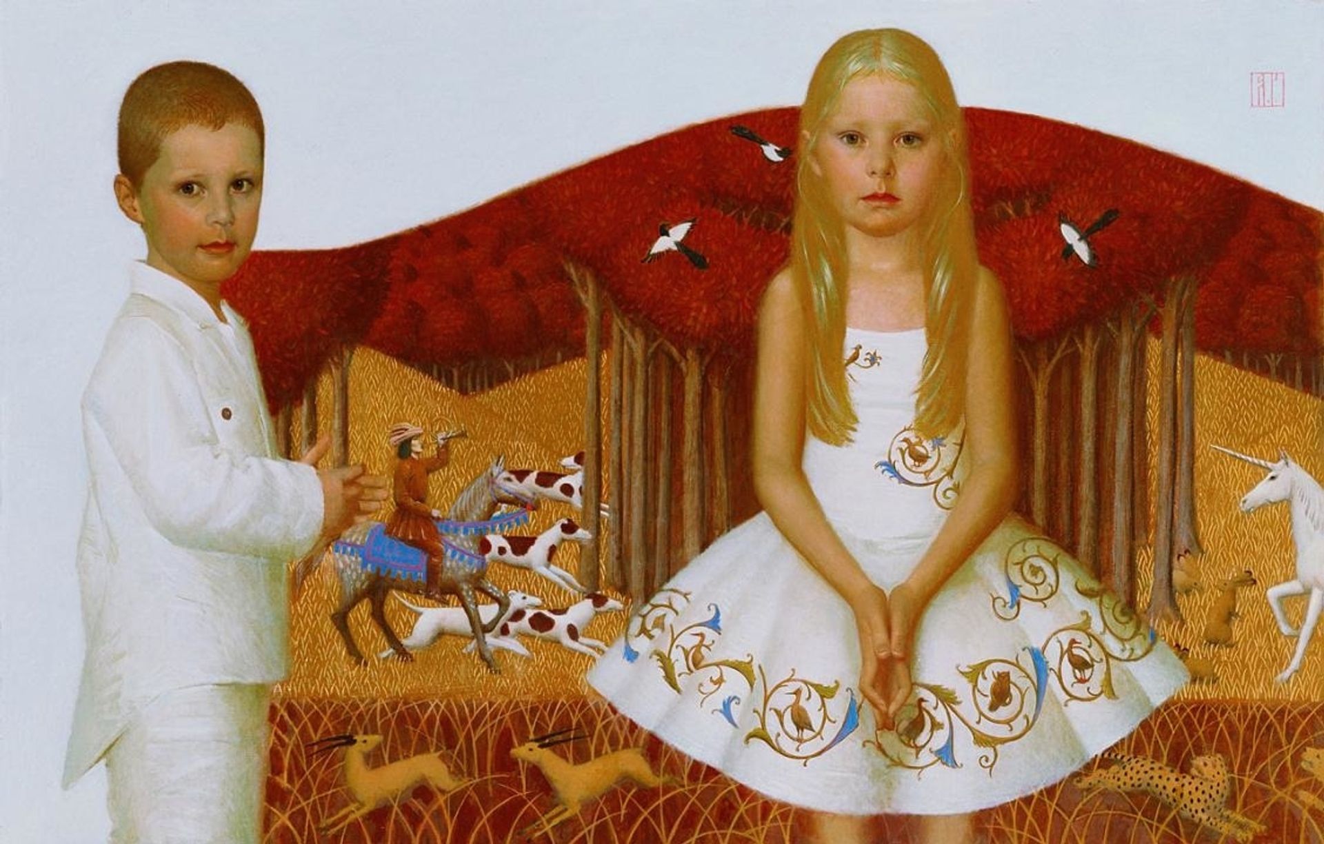 The golden hunt of the unicorn by Andrey Remnev