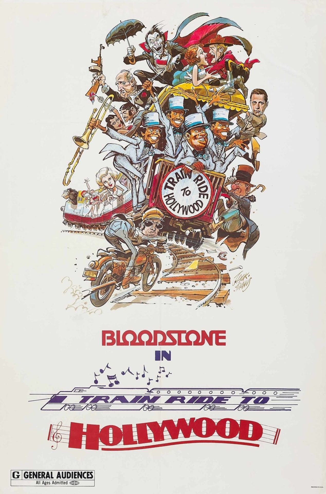 Train Ride to Hollywood by Jack Davis