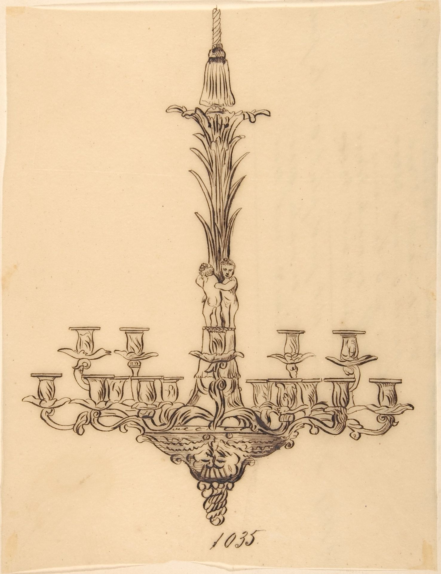 Designs for a Chandelier by Anonymous
