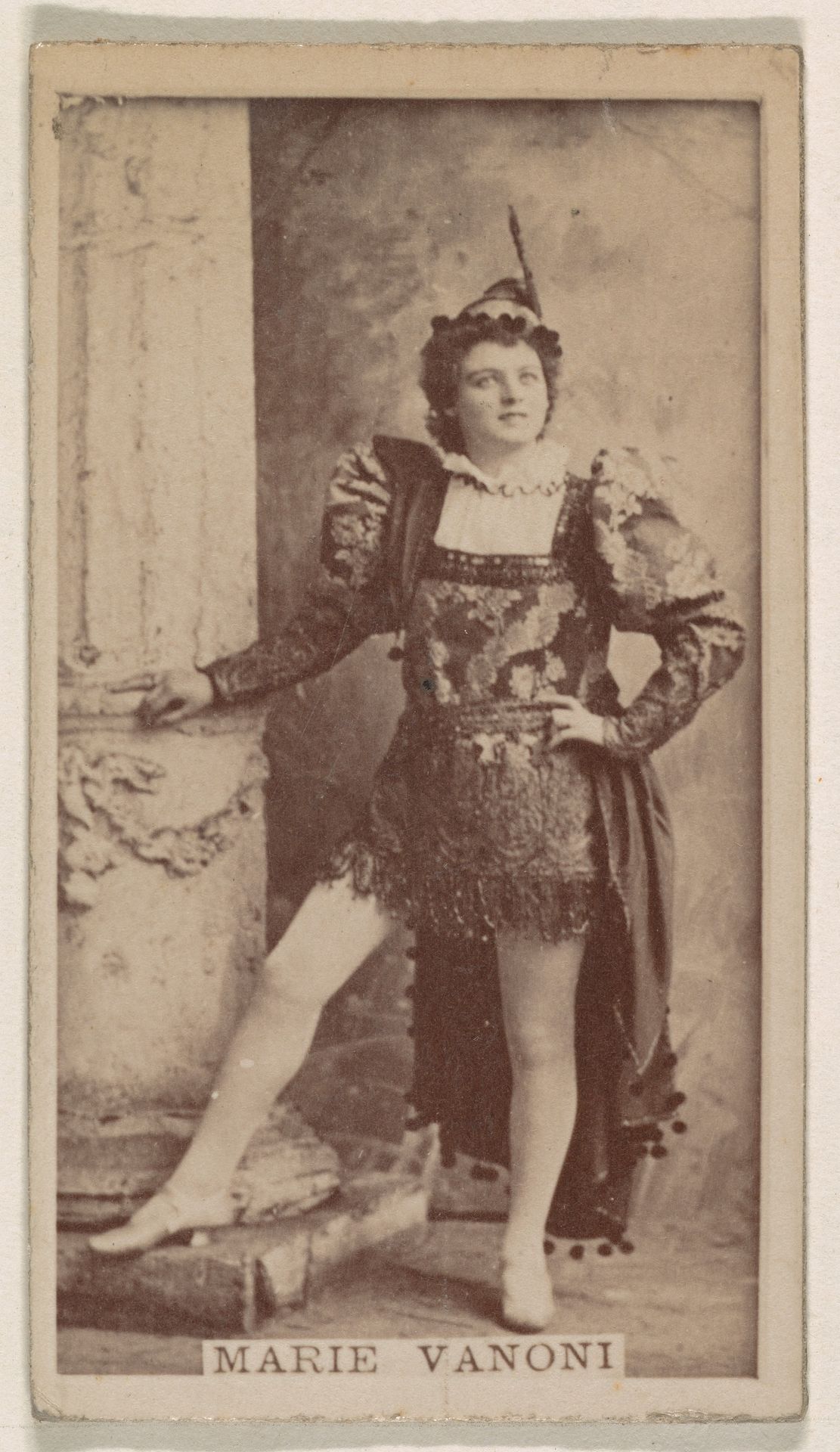 Marie Vanoni, from the Actresses series (N245) issued by Kinney Brothers to promote Sweet Caporal Cigarettes by Kinney Brothers Tobacco Company