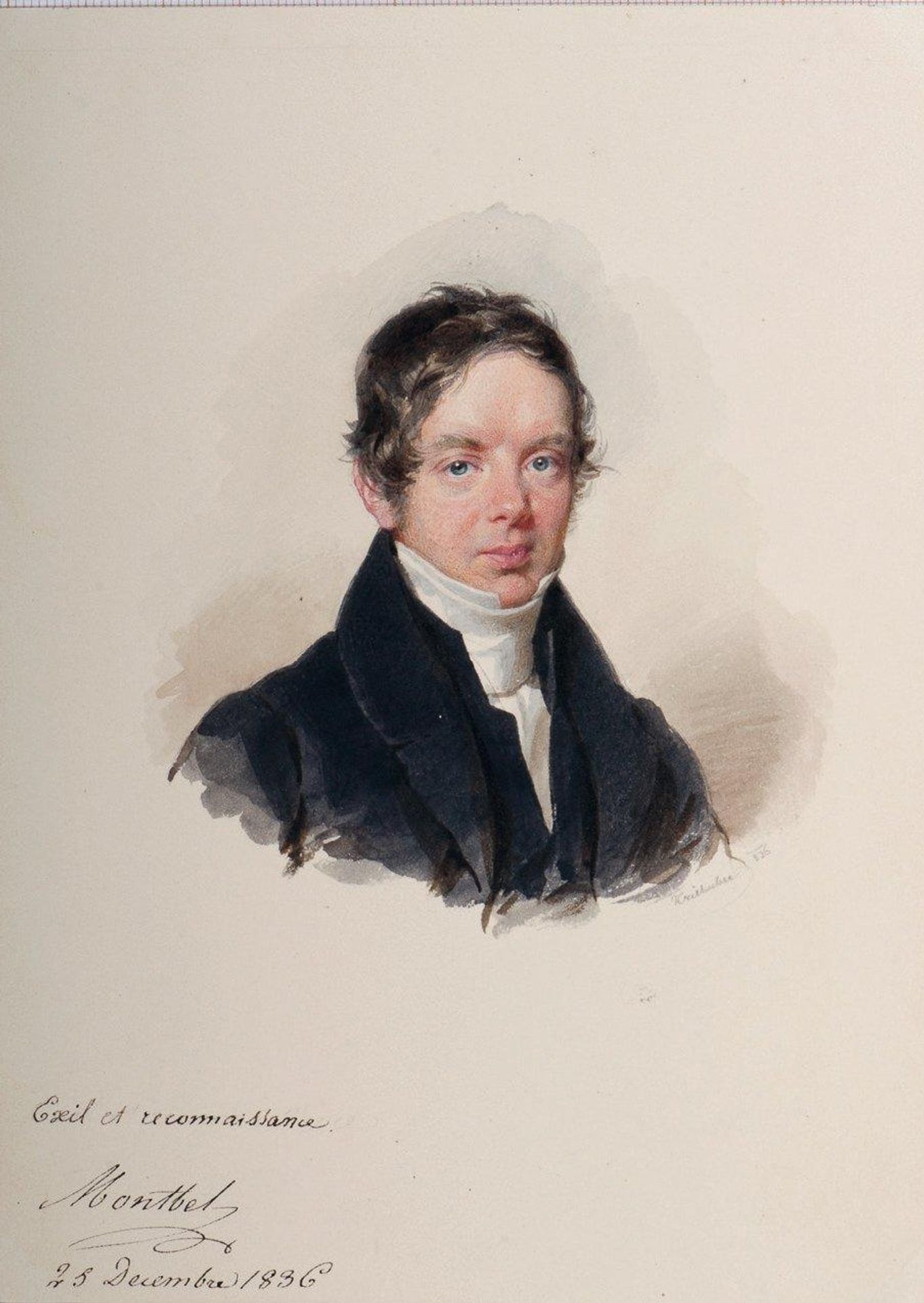 Le Comte Guillaume Isidore De Montbel by Josef Kriehuber