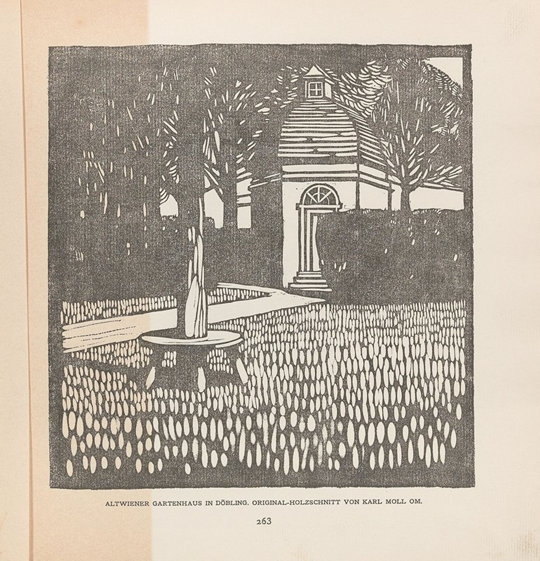 Ver Sacrum 1903 15 263 Altwiener Gartenhaus in Döbling by Carl Moll