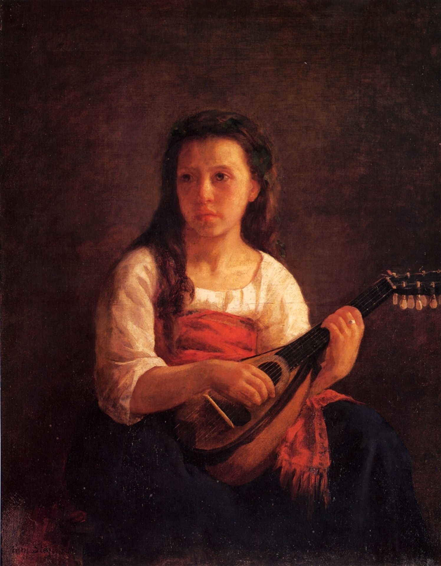 The Mandolin Player by Mary Cassatt