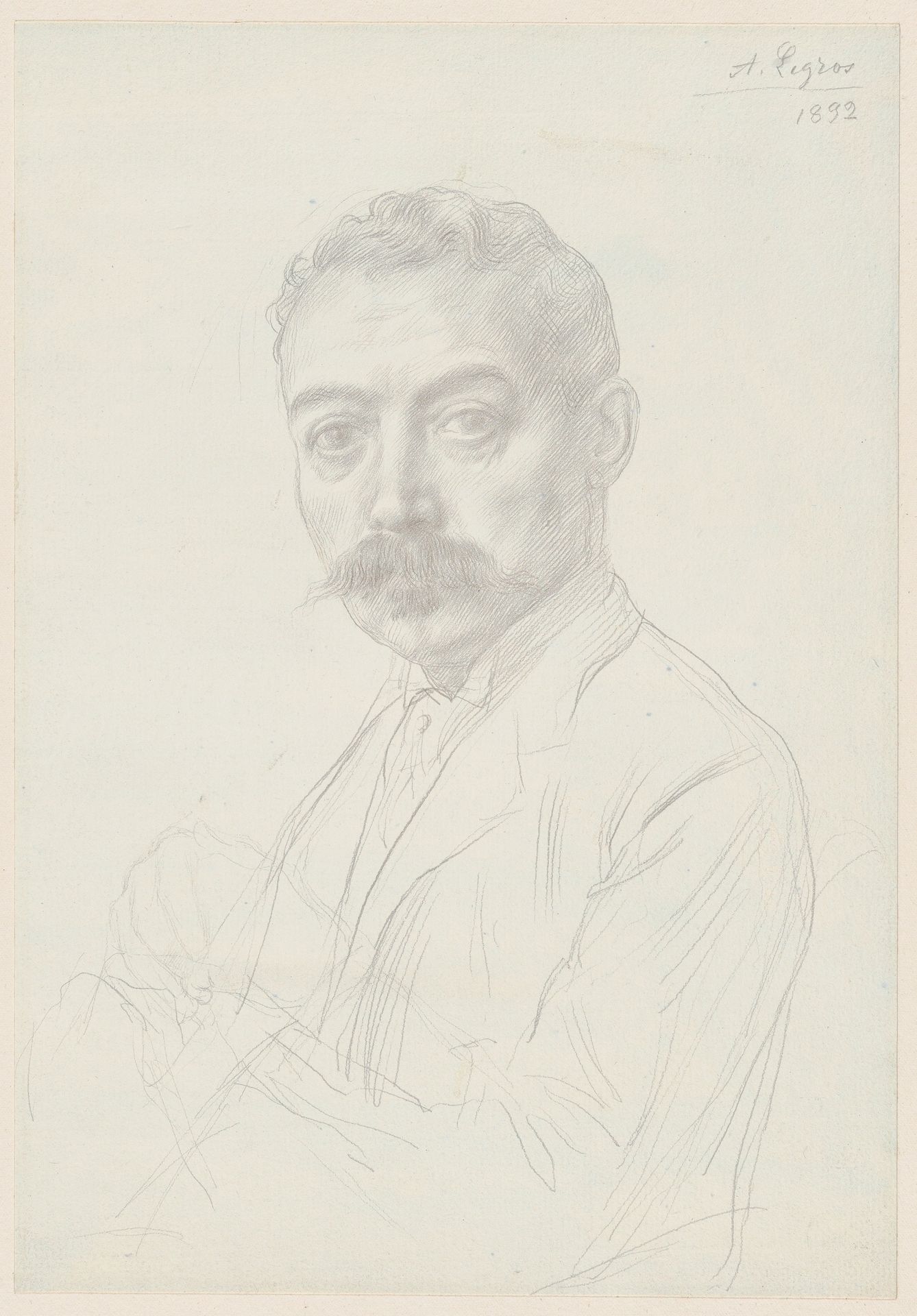 Study for the Portrait of Edward D. Adams by Alphonse Legros