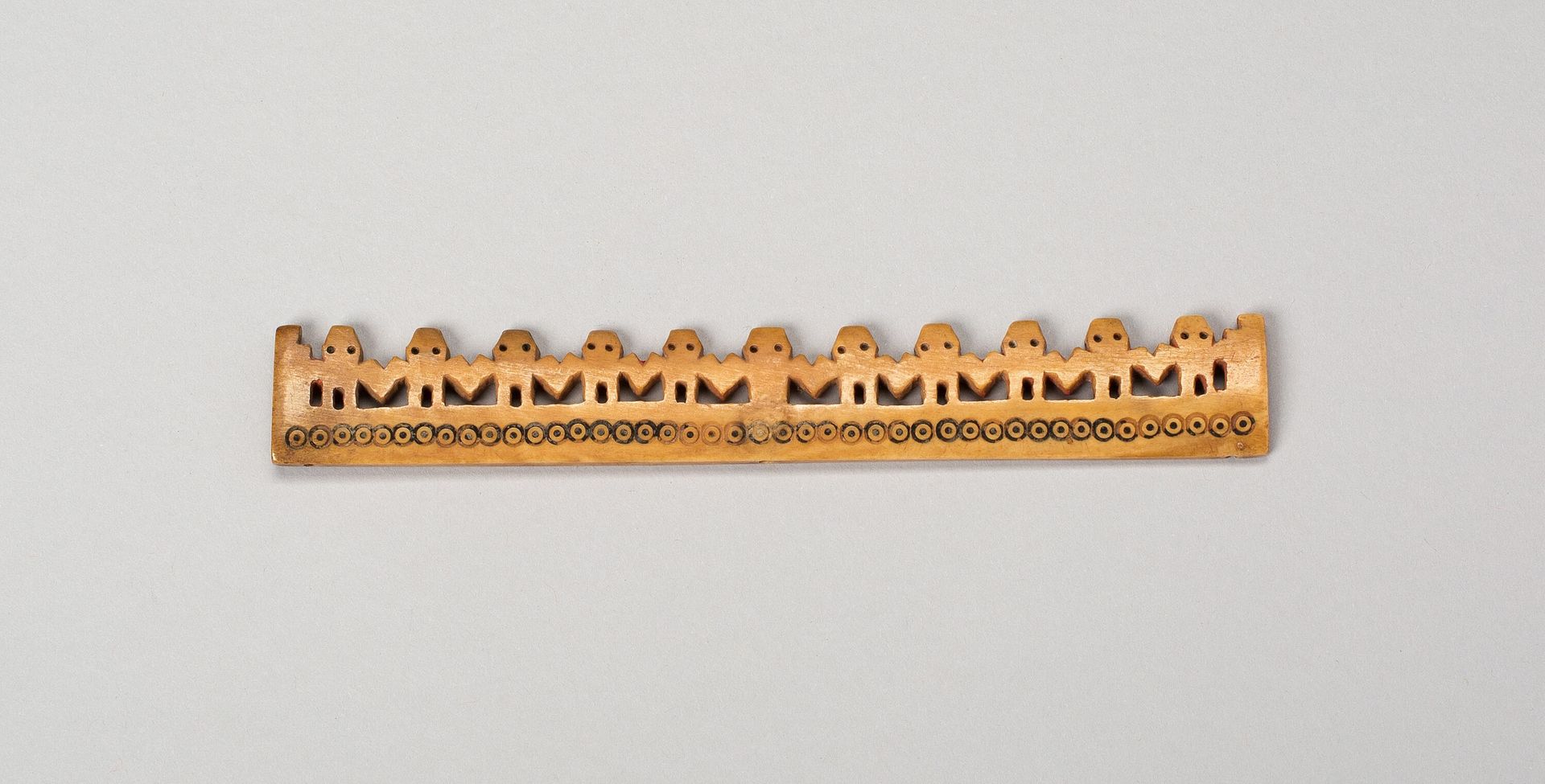 Balance-Beam Scale with Row of Cut-Out Figures and Incised Circles by Nazca