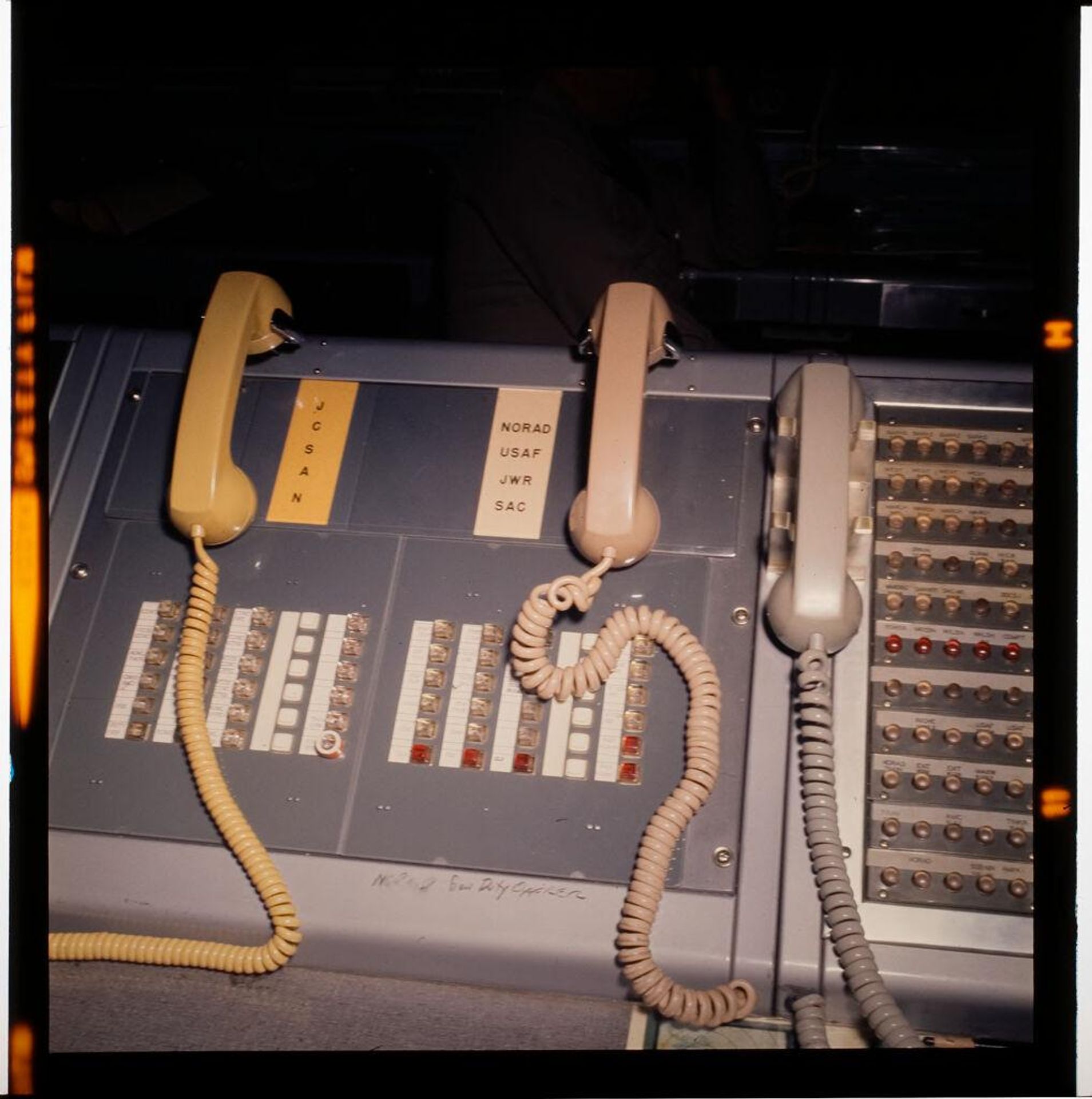 Untitled (government telephones with many buttons) by Jack Gould