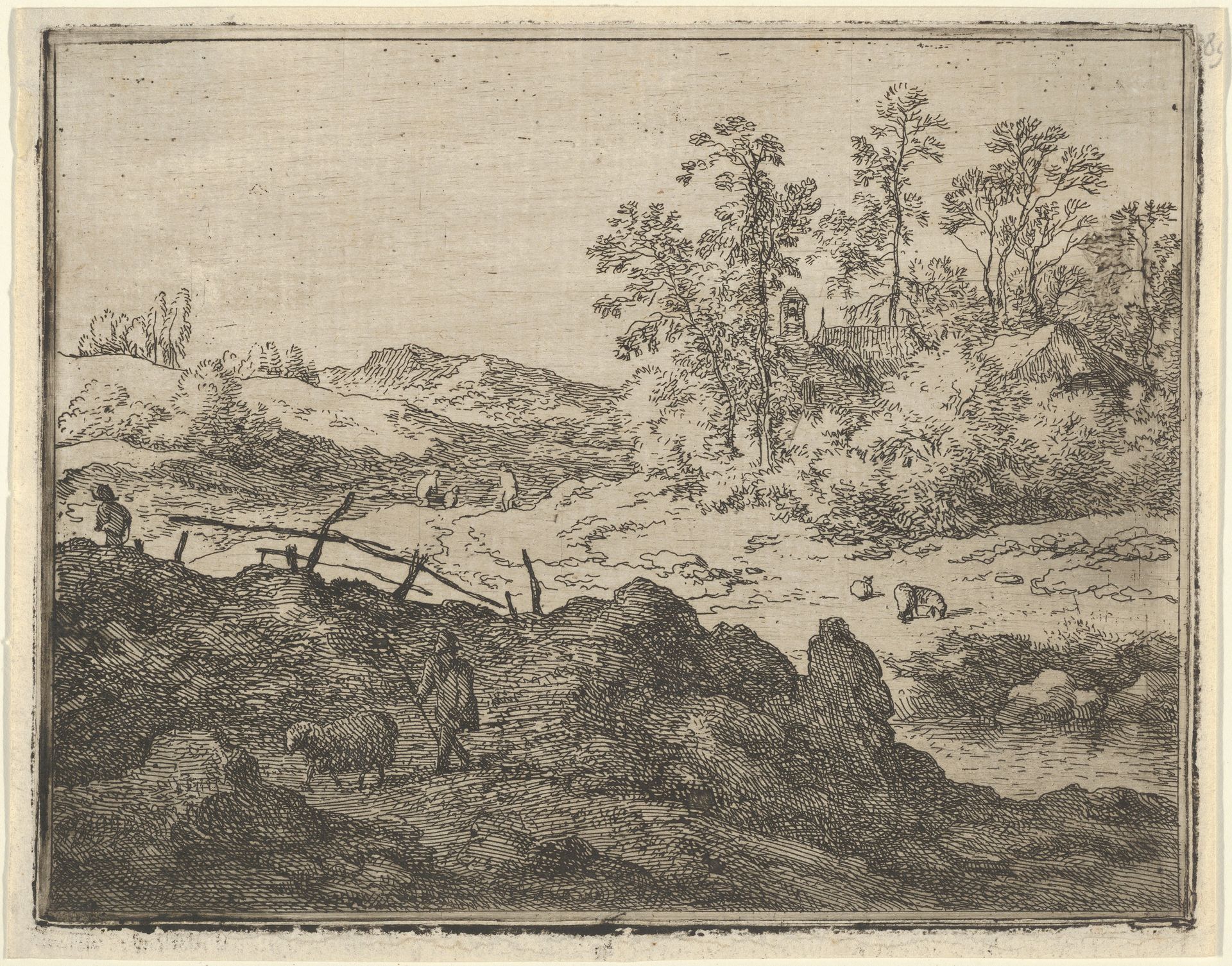 The Shepherd and the Lamb by Allart van Everdingen