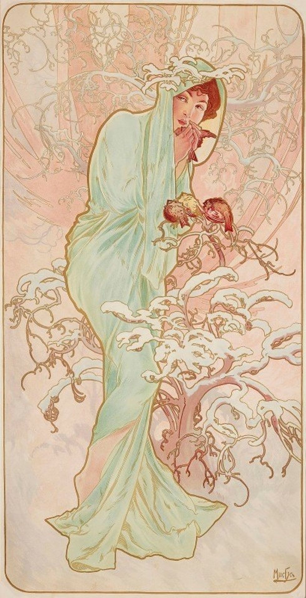 Les Saisons 1 by Alphonse Mucha