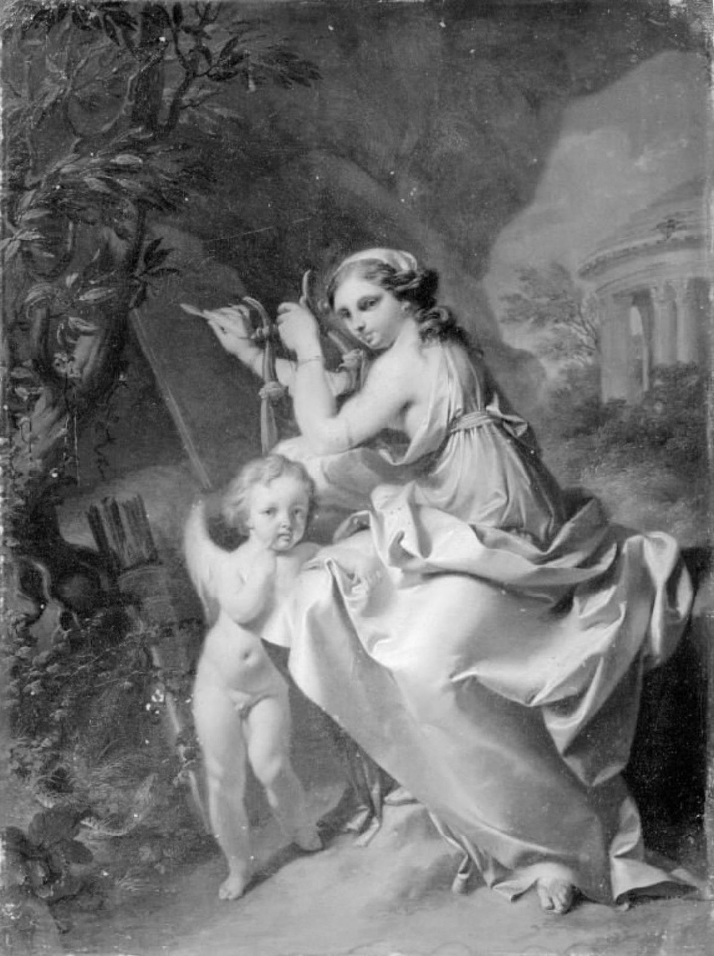 Sappho and Cupid by Marcus Tuscher