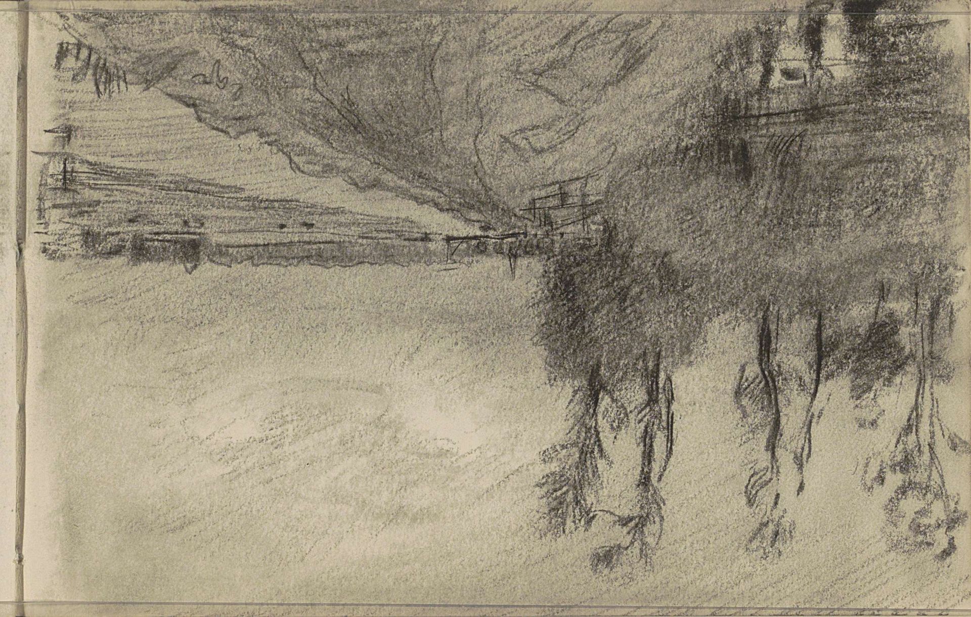 Landschap met water by Johan Antonie de Jonge